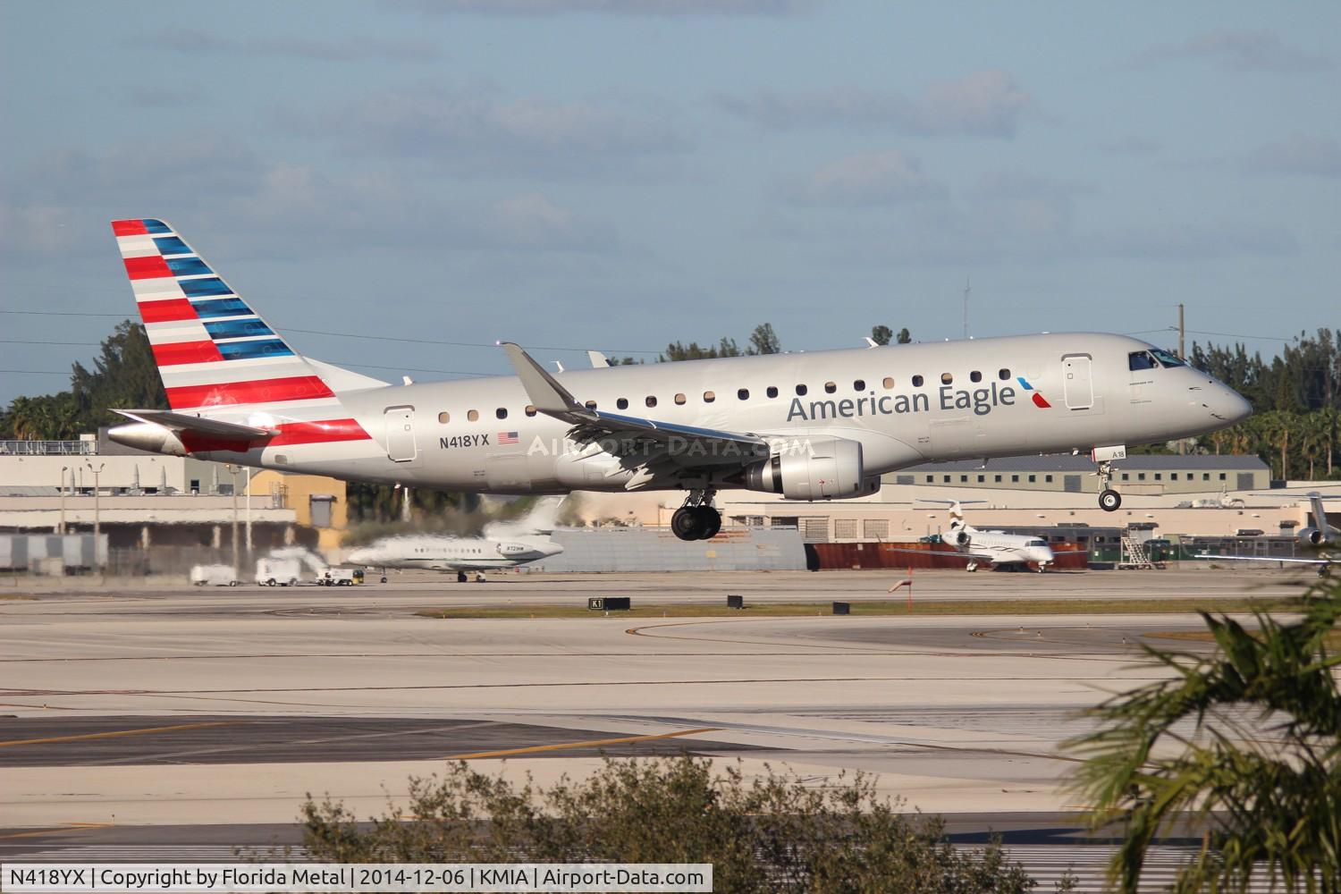 N418YX, 2013 Embraer 175LR (ERJ-170-200LR) C/N 17000383, ENY E175 zx IND-MIA