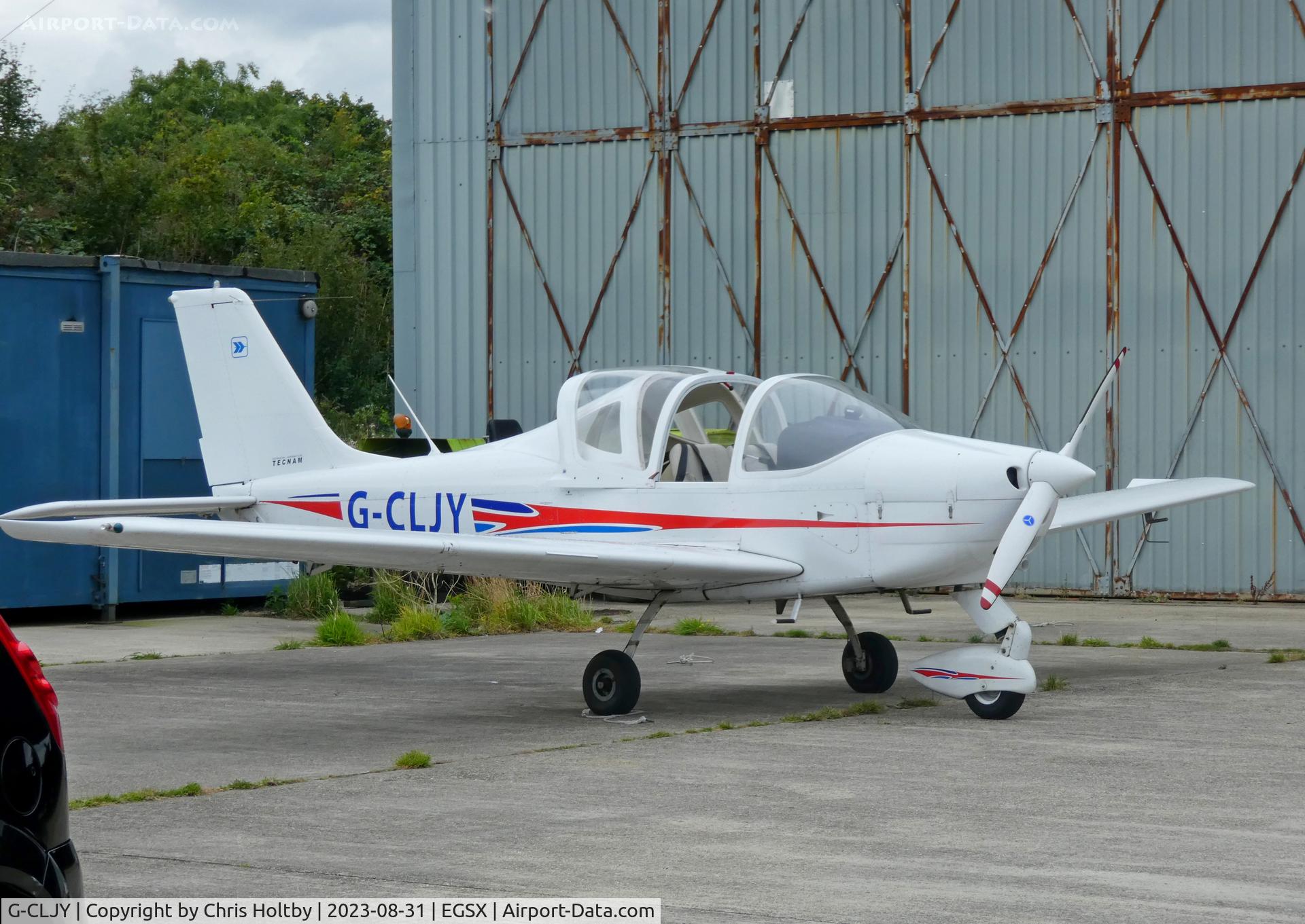 G-CLJY, 2011 Tecnam P-2002JF C/N 155, Parked at North Weald, Essex