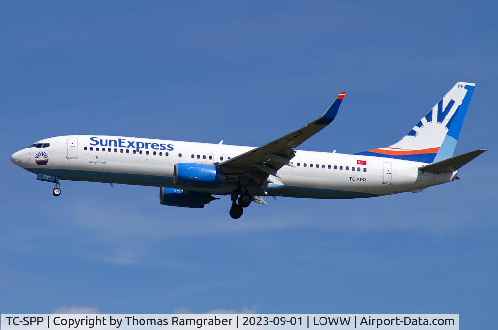 TC-SPP, 2014 Boeing 737-8MA C/N 43662, SunExpress Boeing 737-800 (ex. Pobeda VQ-BTC)