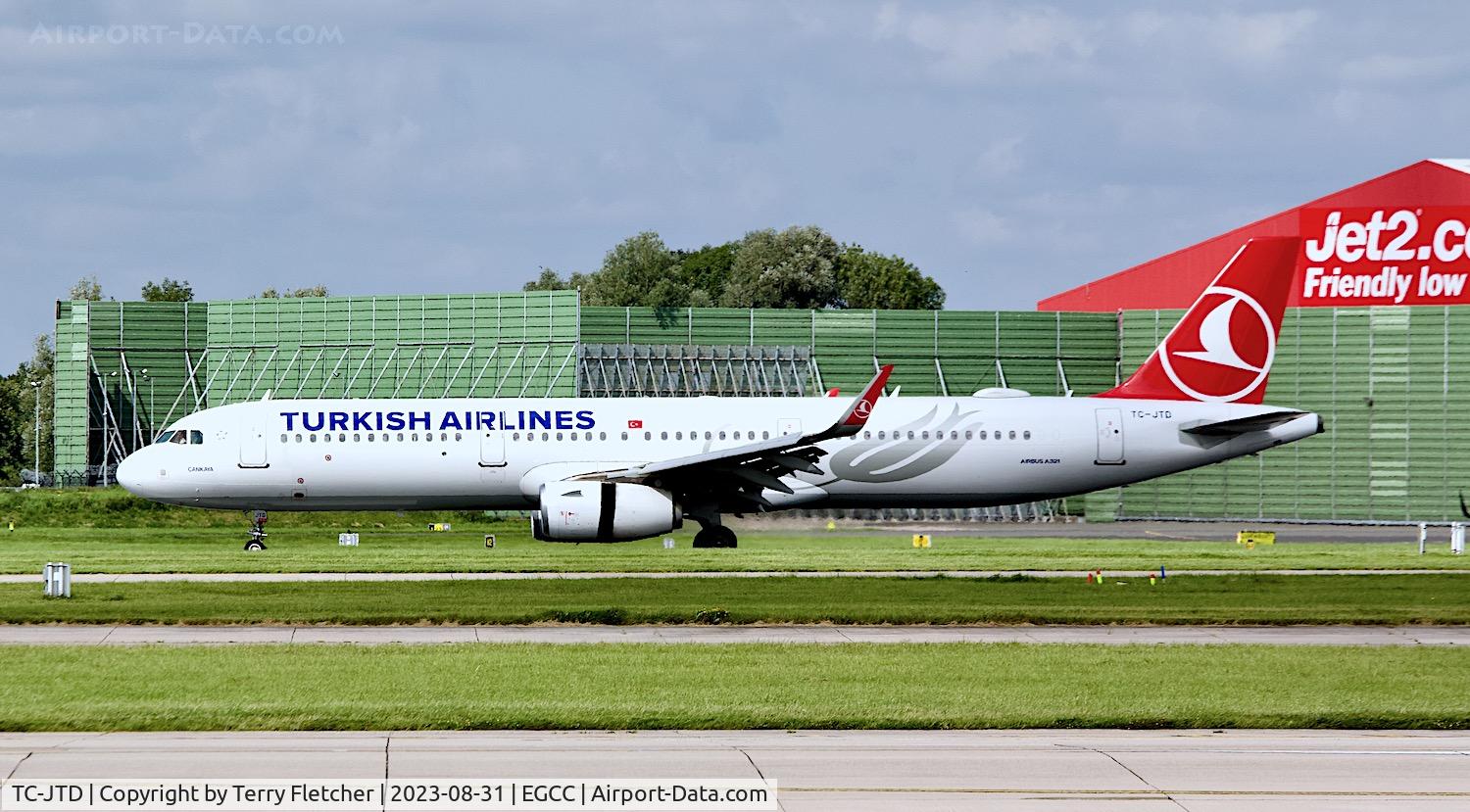 TC-JTD, 2015 Airbus A321-231 C/N 6822, At Manchester Airport
