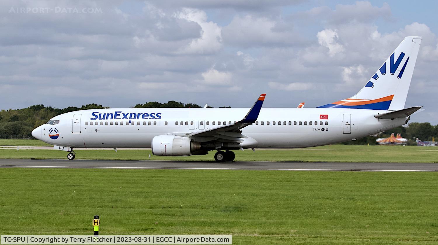 TC-SPU, 2010 Boeing 737-8U3 C/N 31763, At Manchester Airport