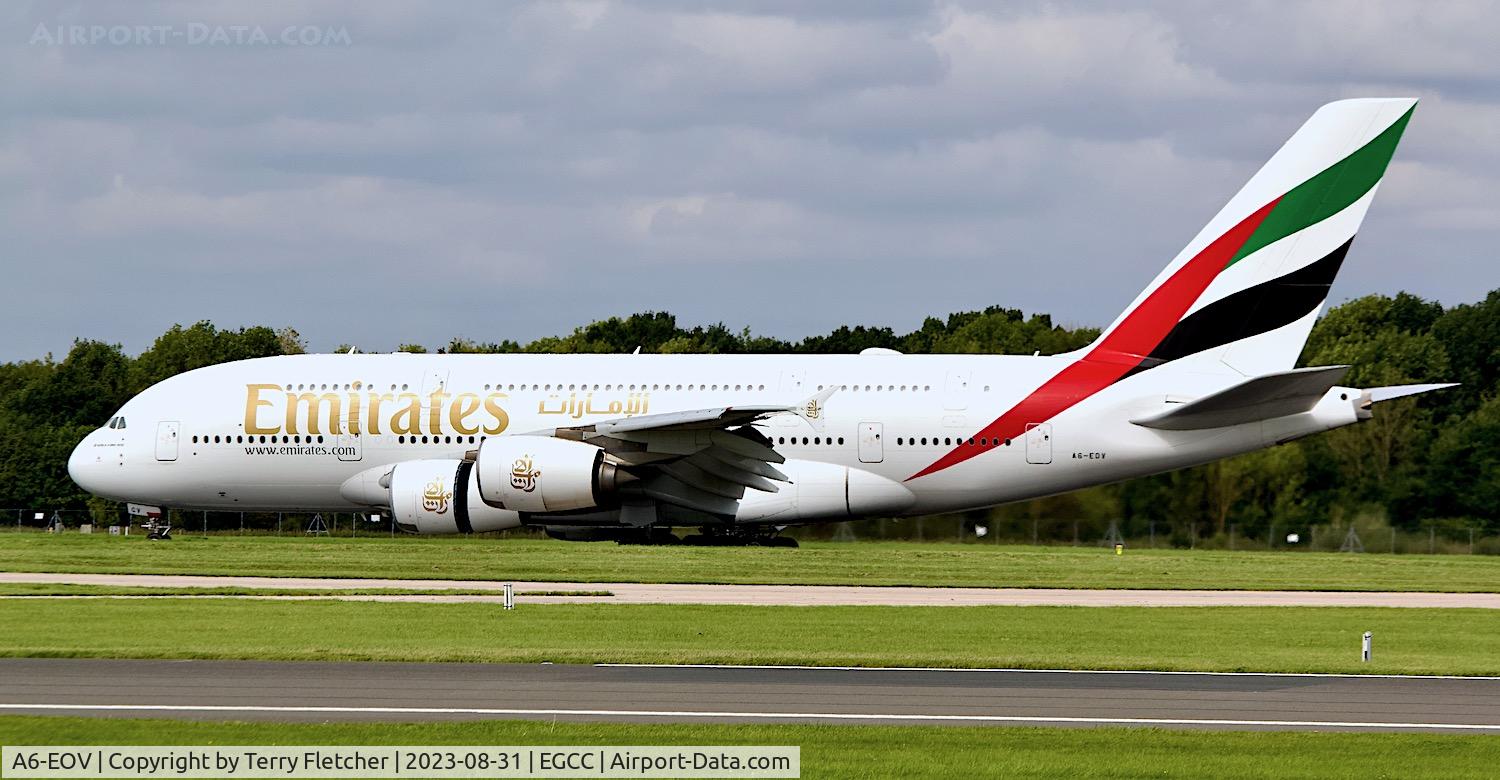 A6-EOV, 2015 Airbus A380-861 C/N 207, At Manchester