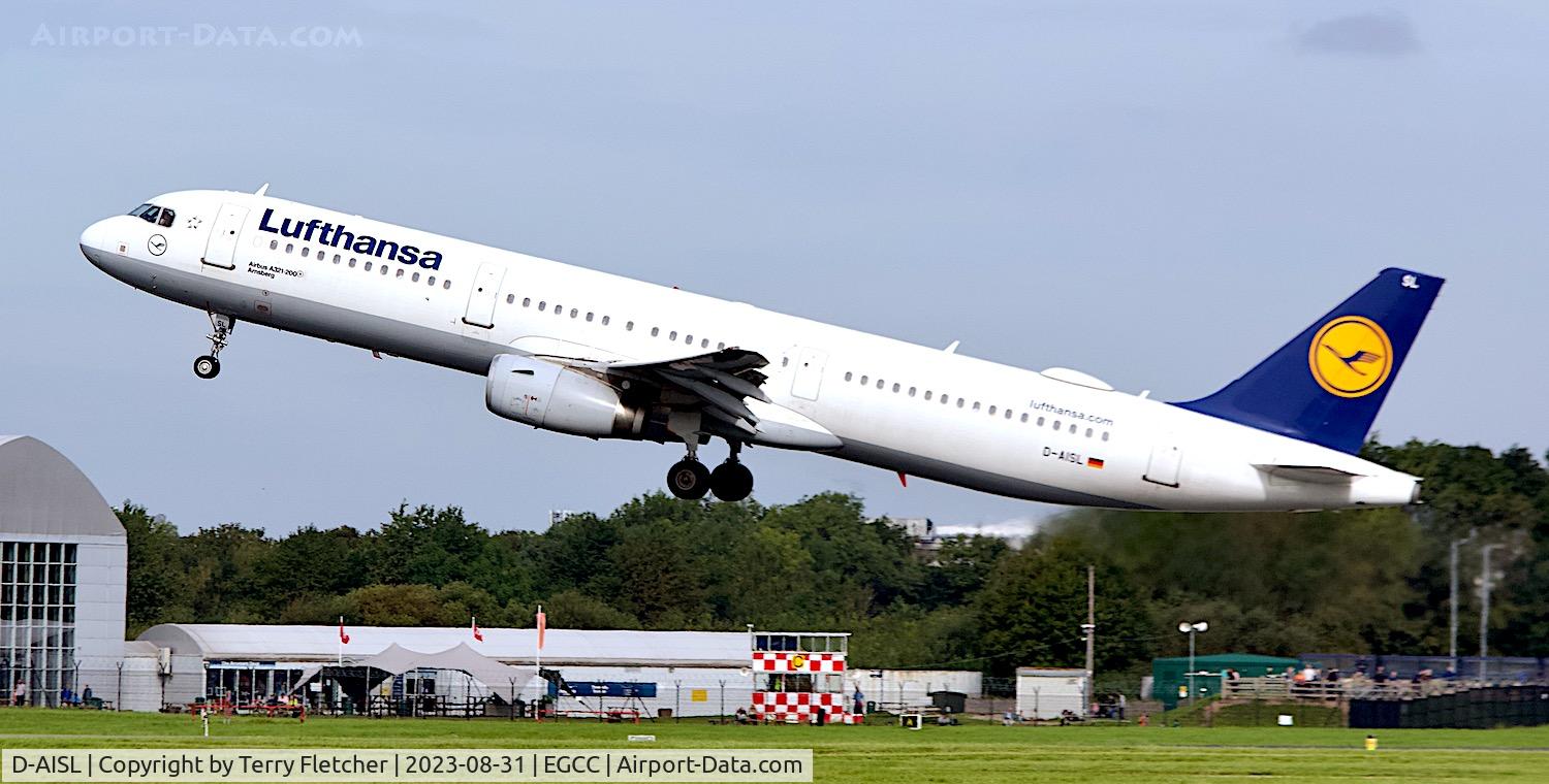 D-AISL, 2008 Airbus A321-231 C/N 3434, At Manchester Airport