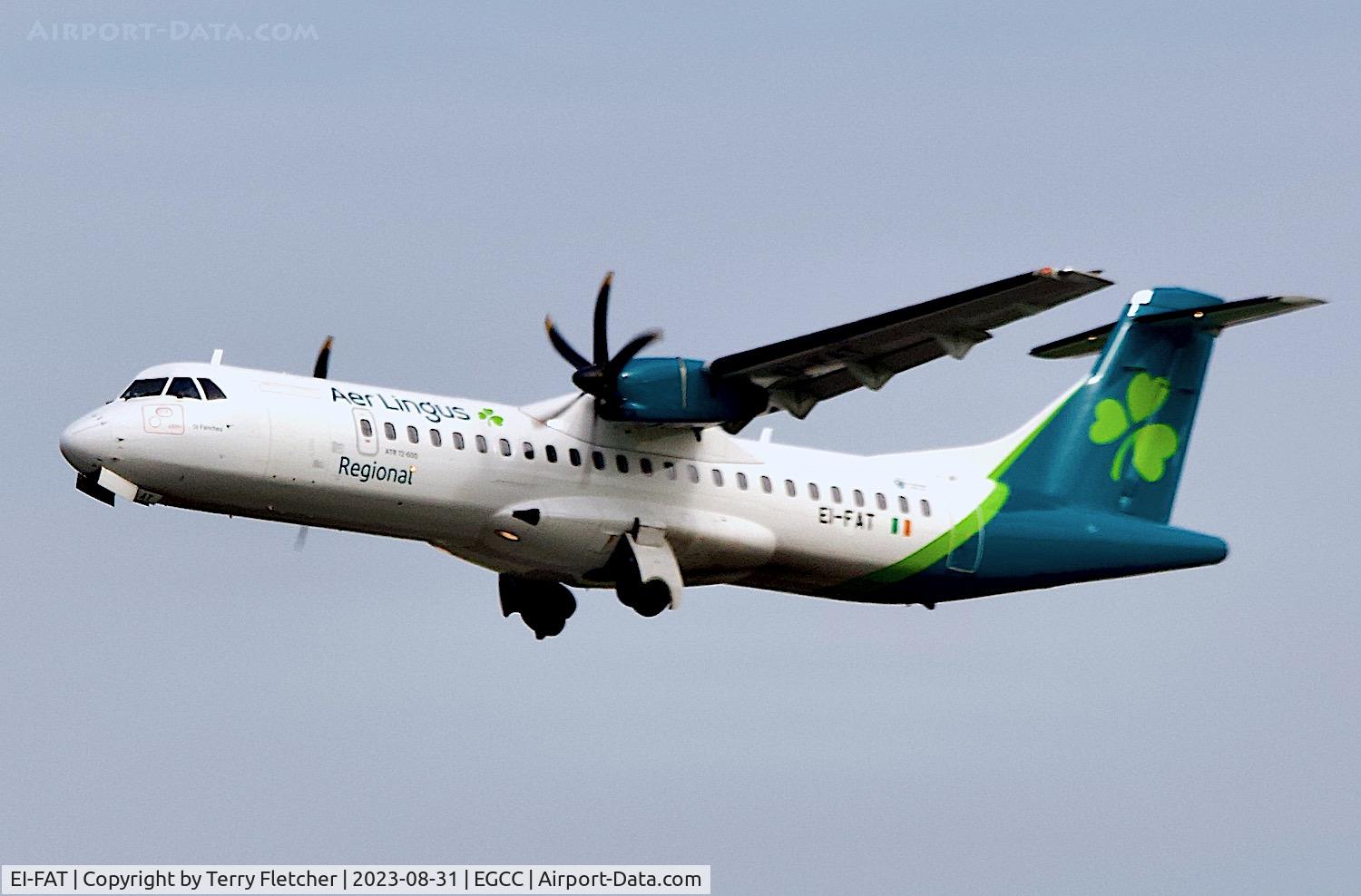 EI-FAT, 2013 ATR 72-600 (72-212A) C/N 1097, At Manchester Airport