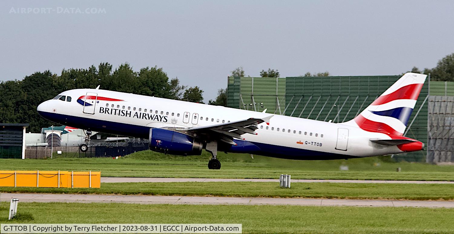 G-TTOB, 2001 Airbus A320-232 C/N 1687, At Manchester