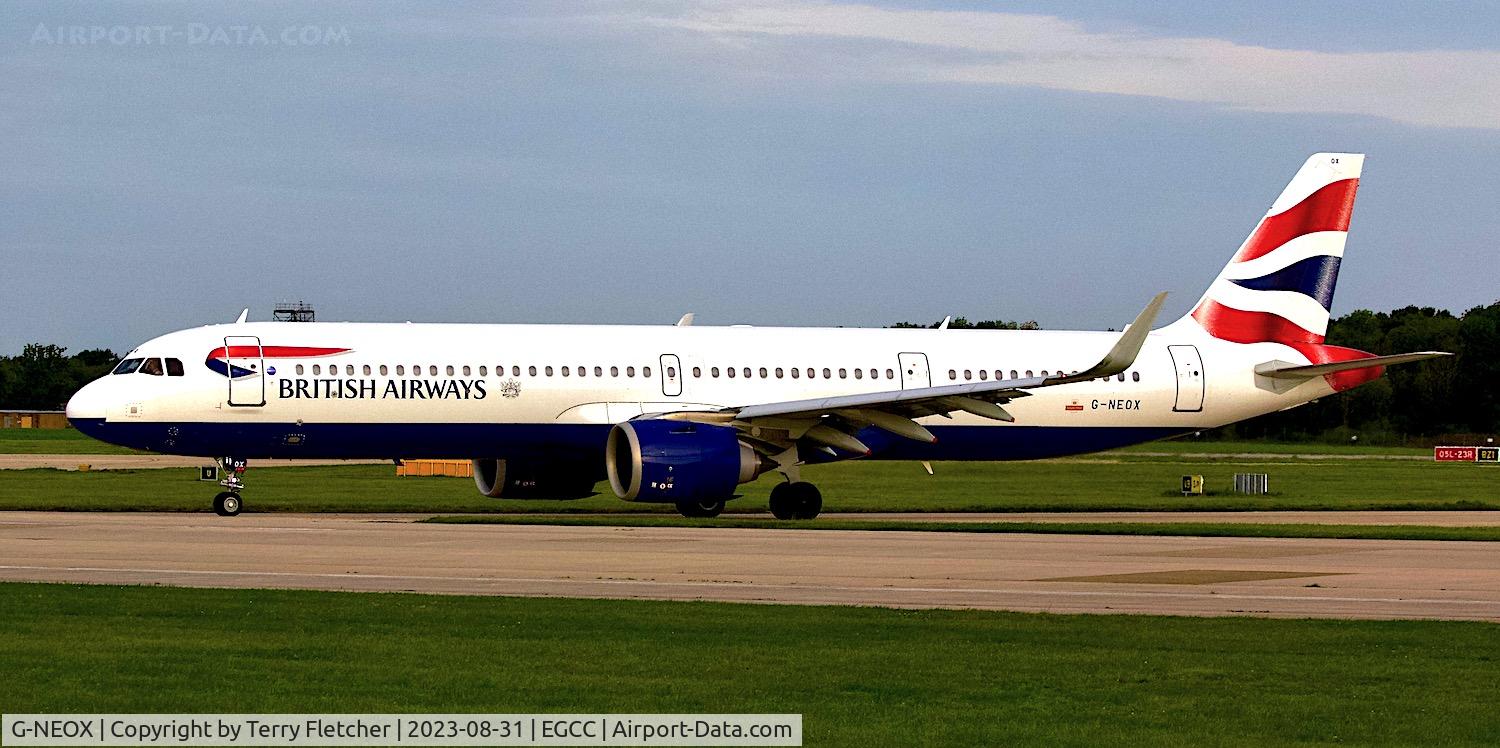 G-NEOX, 2019 Airbus A321-251NX C/N 9162, At Manchester