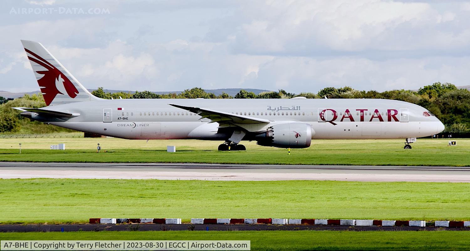 A7-BHE, 2019 Boeing 787-9 Dreamliner Dreamliner C/N 64218, At Manchester