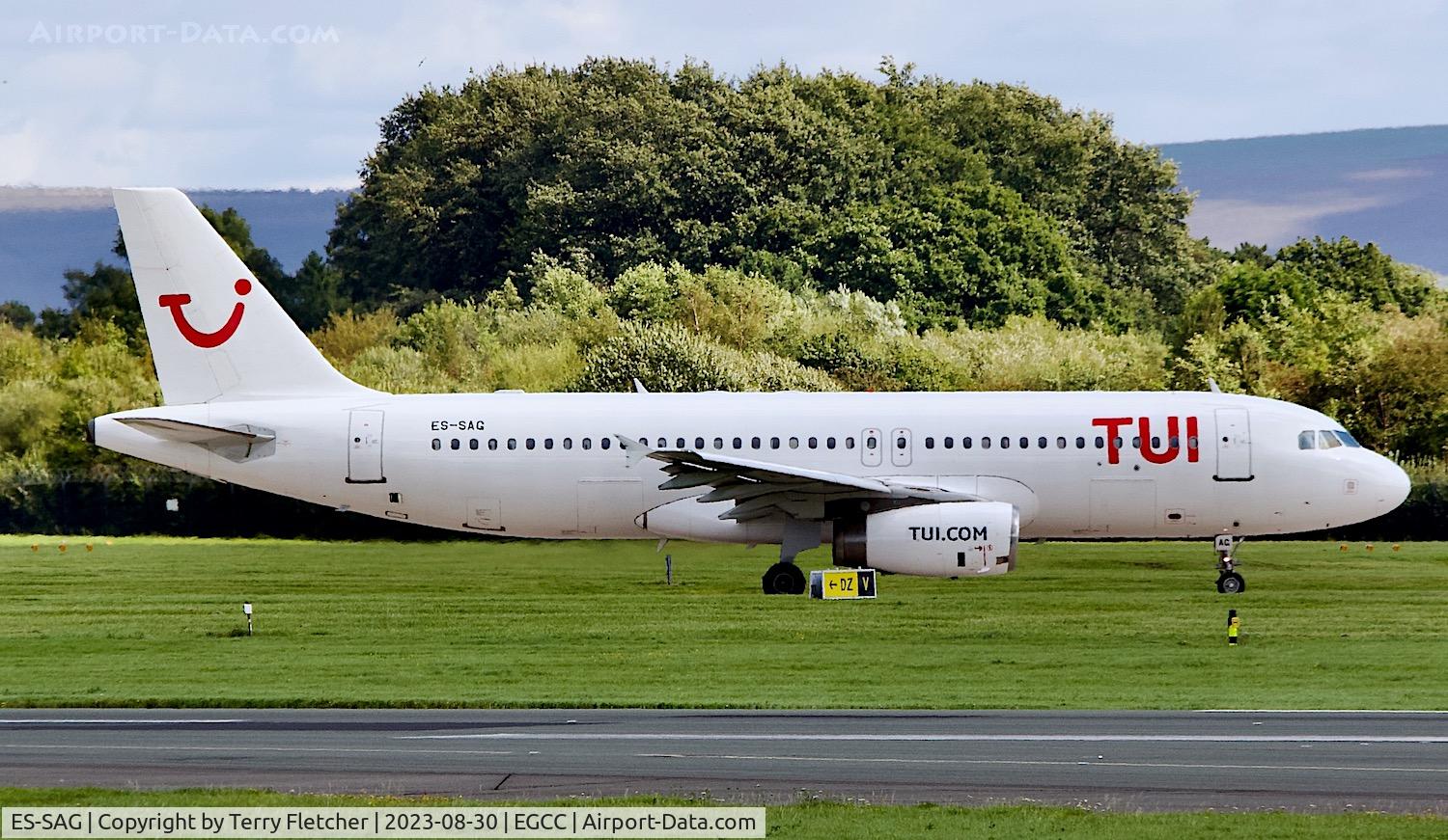 ES-SAG, 2012 Airbus A320-232 C/N 5407, At Manchester Airport