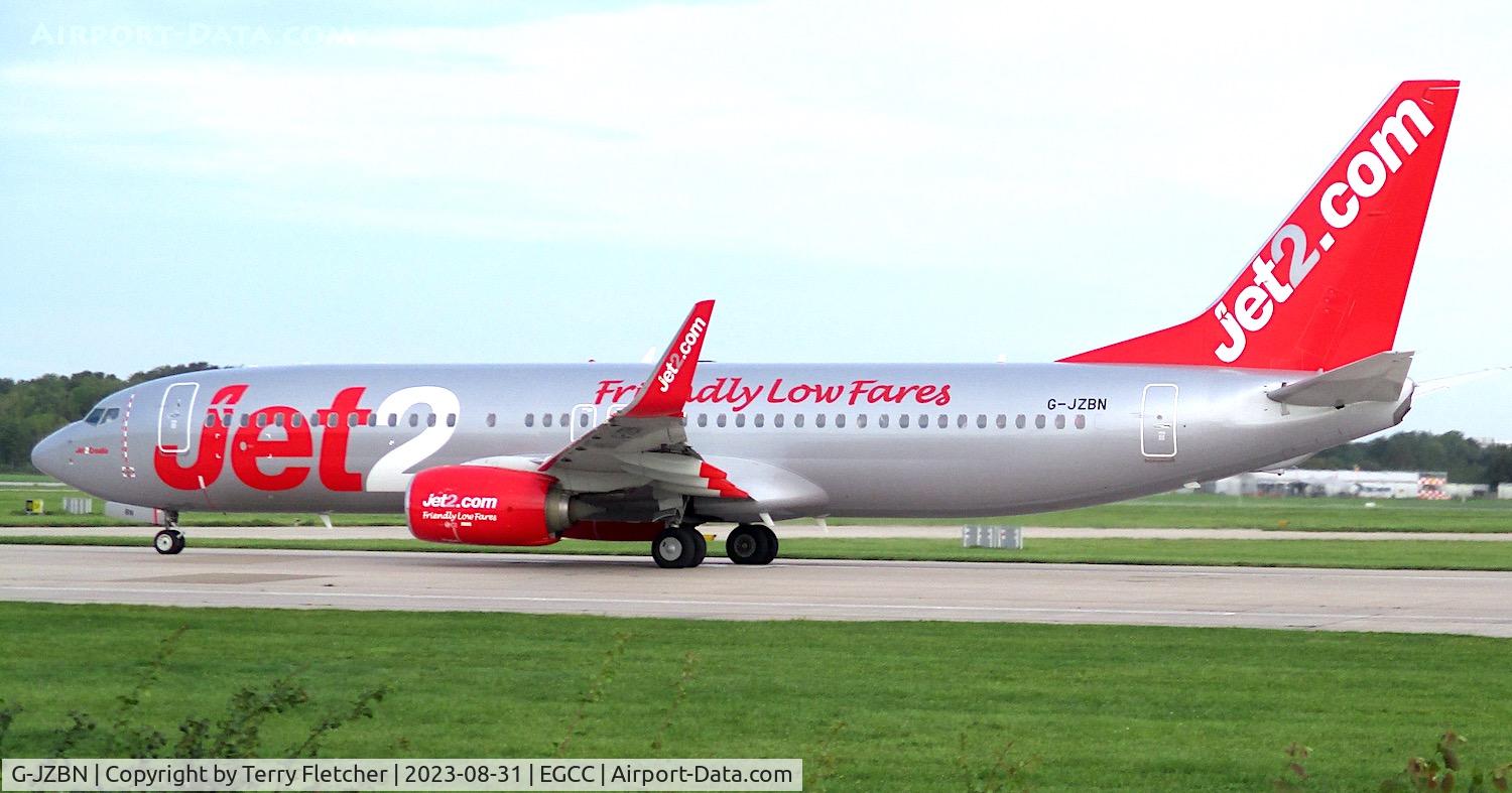 G-JZBN, 2018 Boeing 737-800 C/N 63168, At Manchester