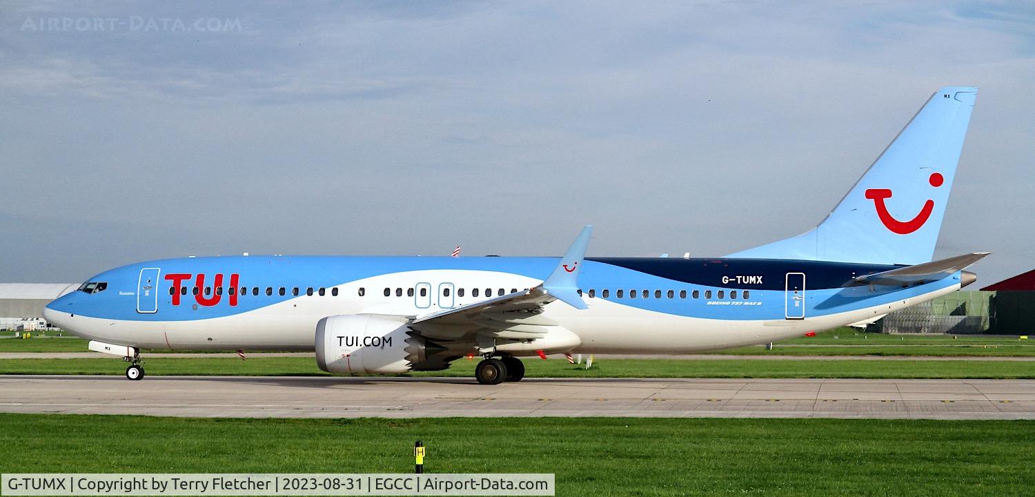 G-TUMX, 2022 Boeing 737-8 MAX C/N 44657, At Manchester