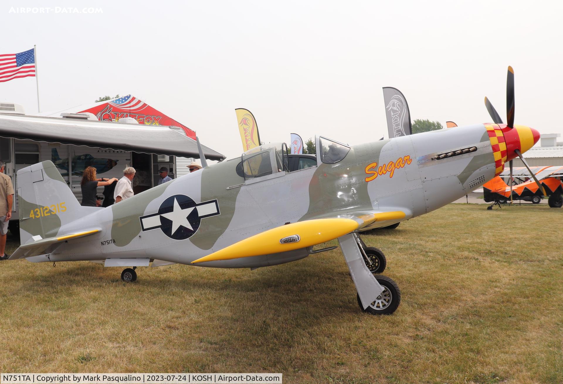 N751TA, 2015 Titan T-51B Mustang C/N M09BV12COHK0151B, Titan T-51B