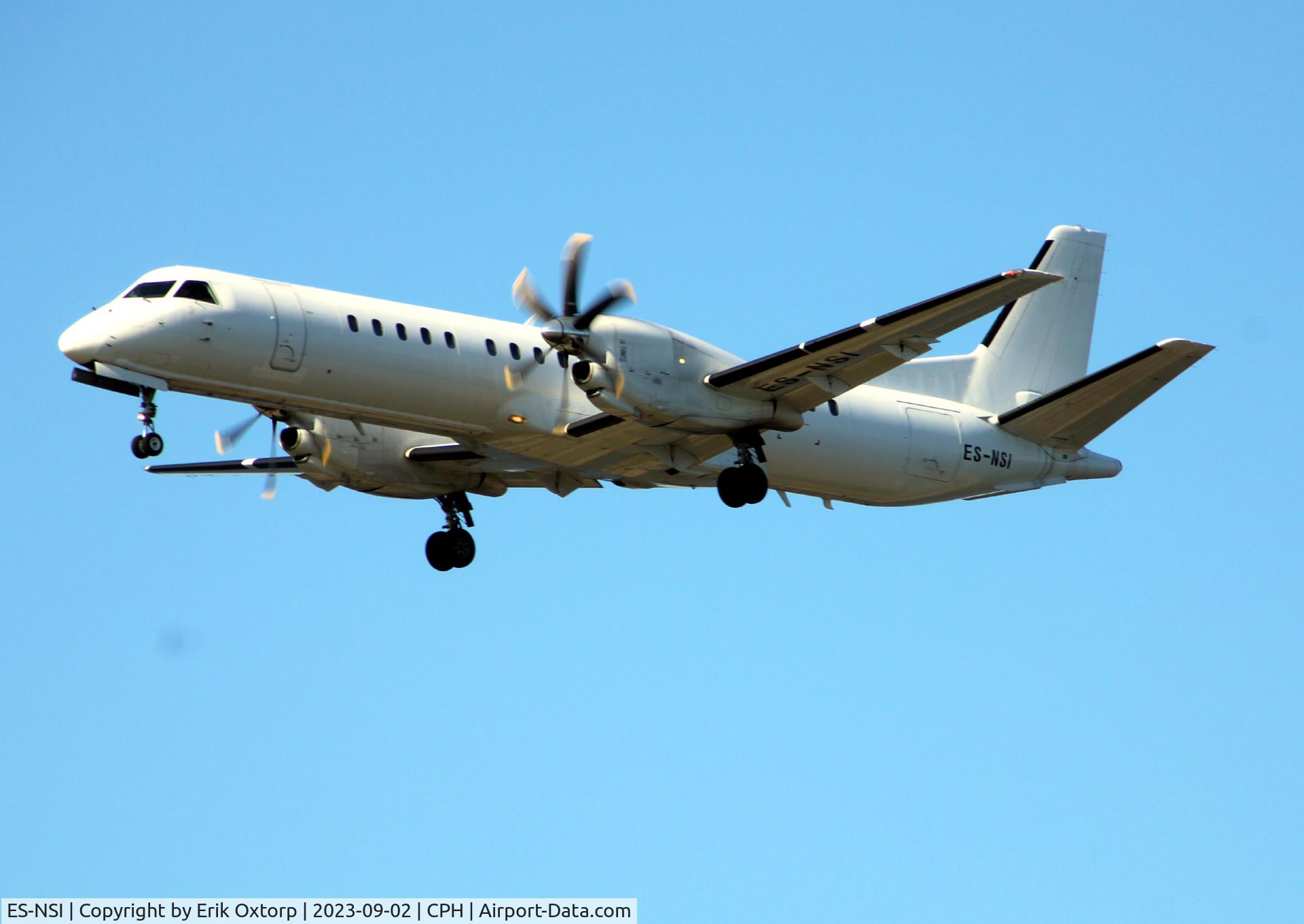 ES-NSI, 1997 Saab 2000 C/N 2000-043, ES-NSI landing rw 22L