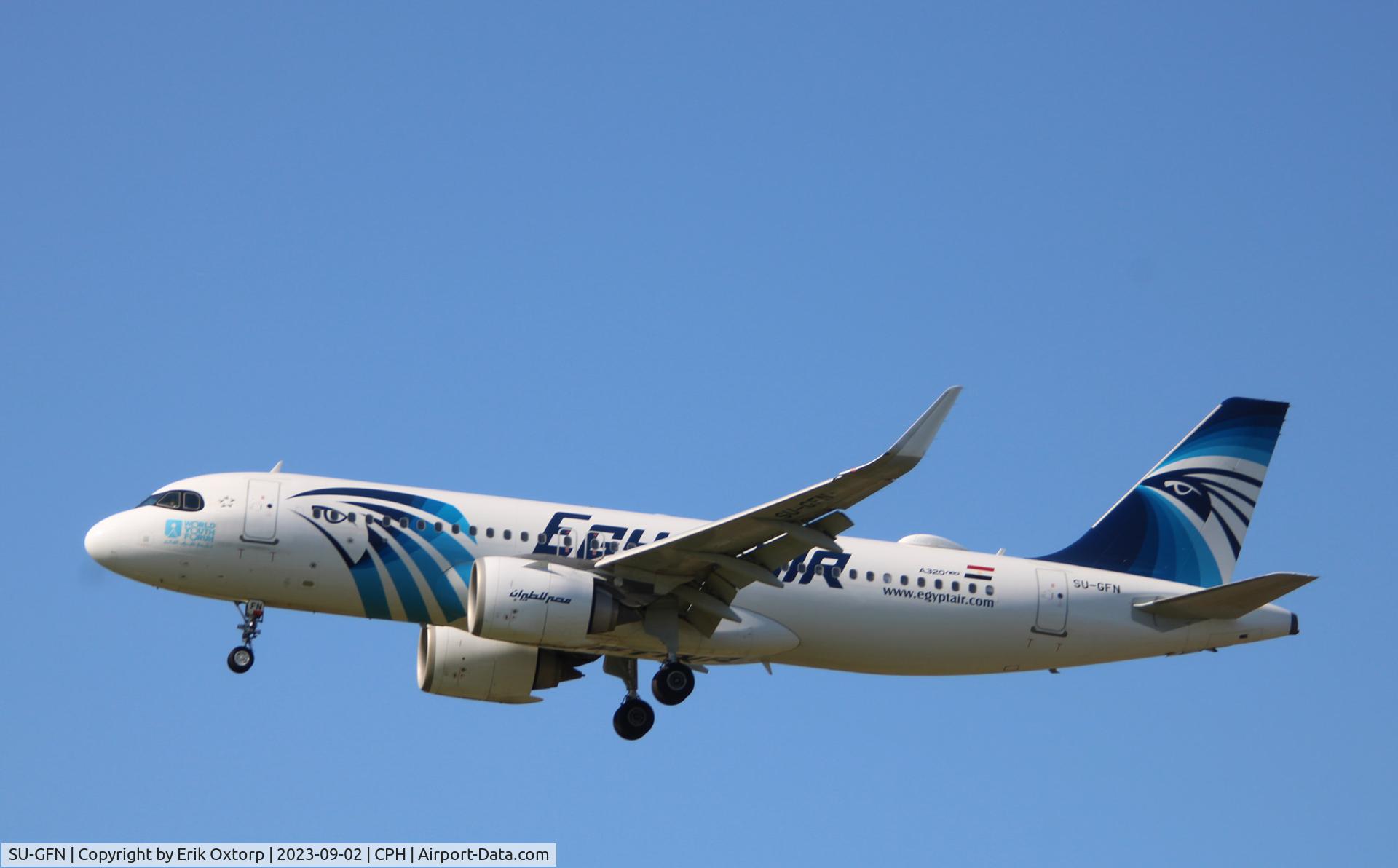 SU-GFN, 2020 Airbus A320-251N C/N 10013, SU-GFN landing rw 22L