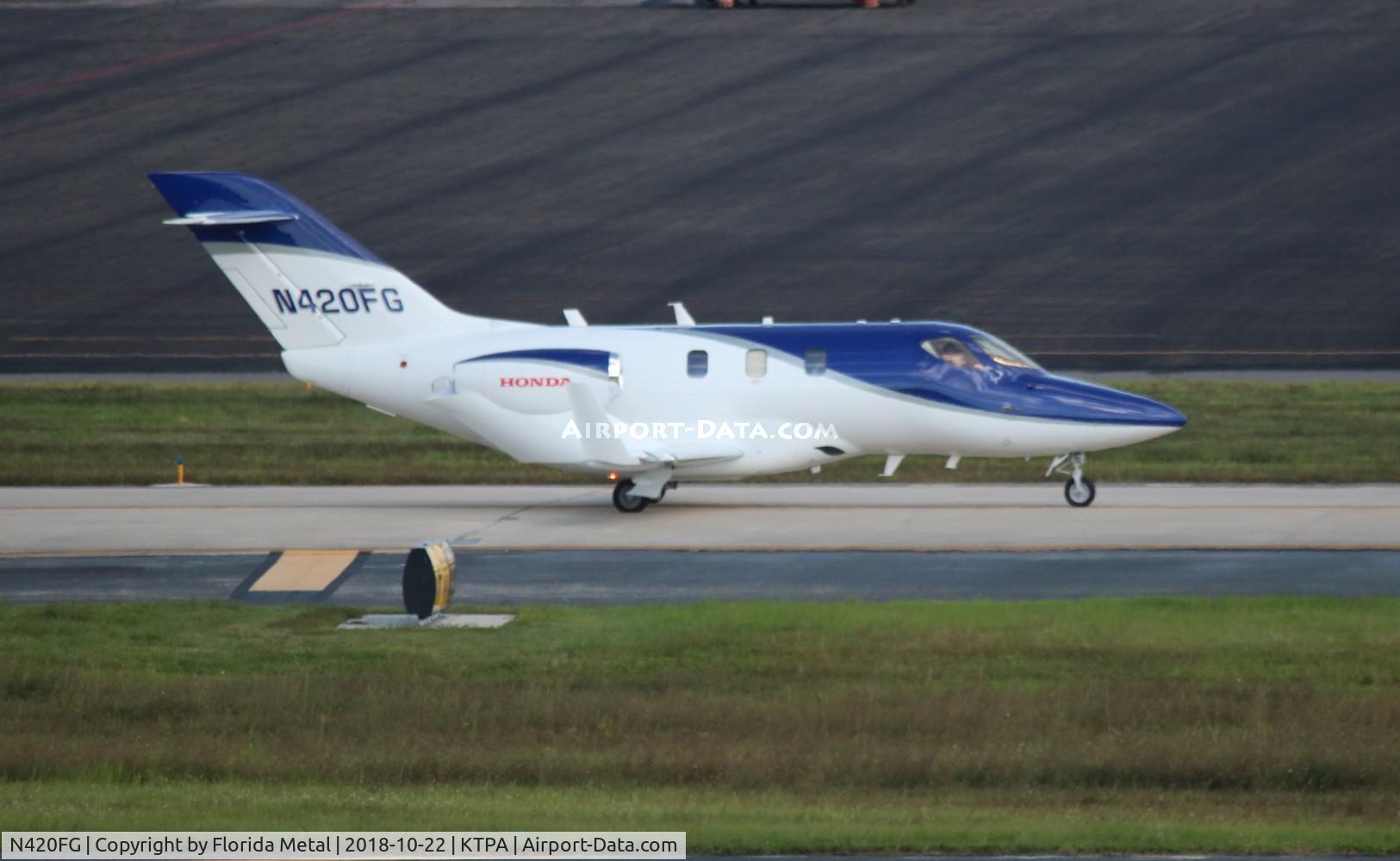 N420FG, 2017 Honda HA-420 HondaJet C/N 42000085, HA-420 zx