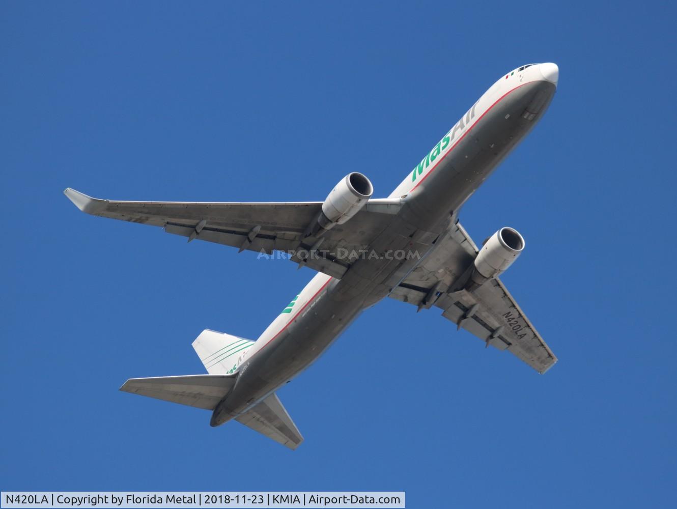 N420LA, 2006 Boeing 767-316F C/N 34627, MAS Air 767-300F zx MIA-MEX