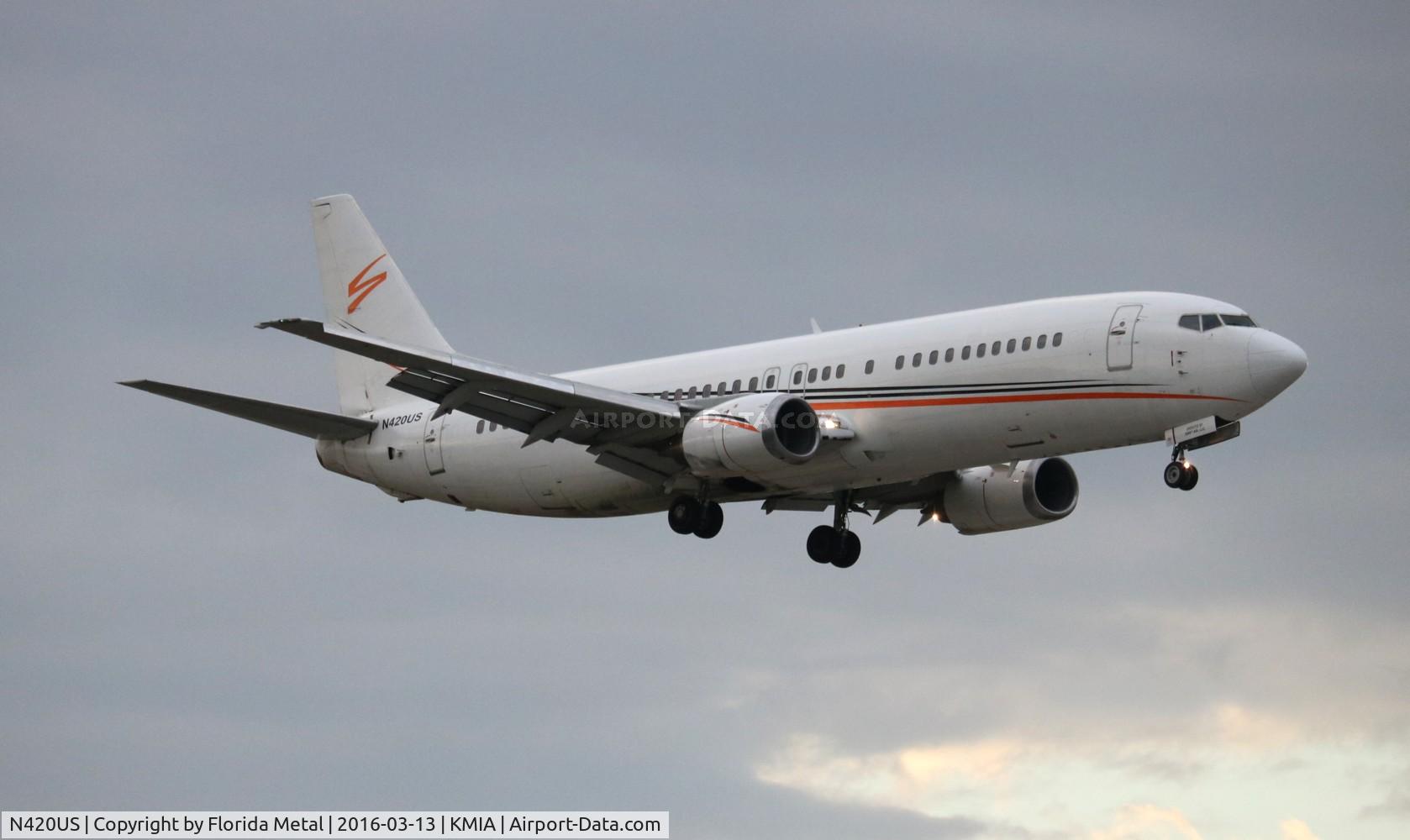 N420US, 1989 Boeing 737-401 C/N 23987, SWQ 734 zx CMW-MIA