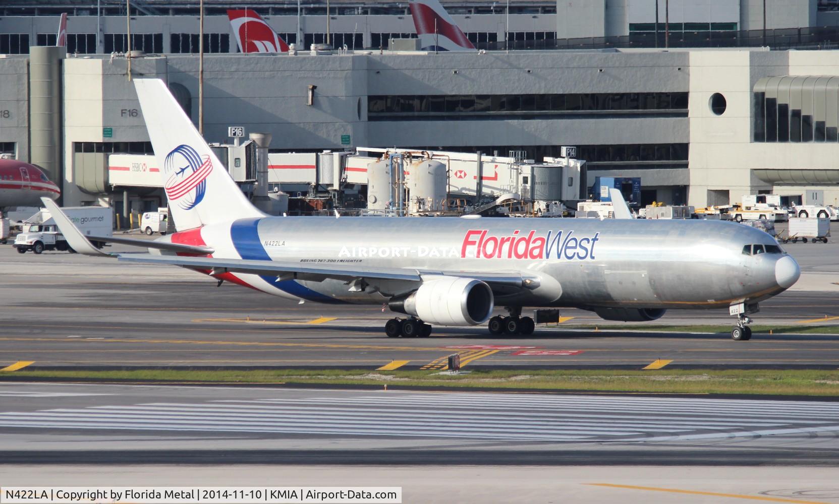 N422LA, 2007 Boeing 767-346F C/N 35818, Florida West 767-300F zx