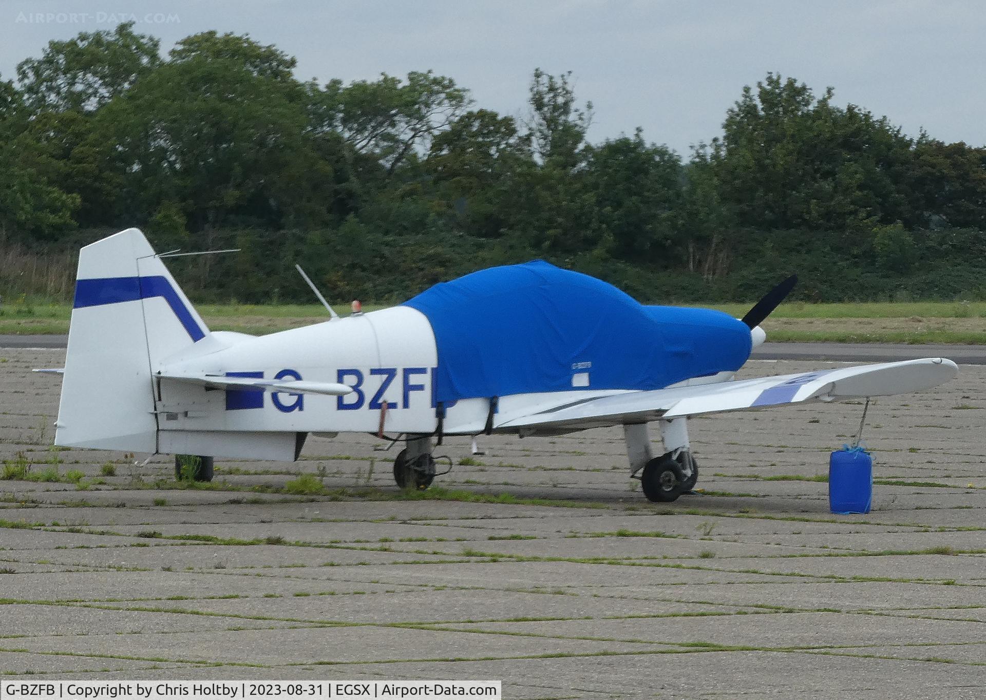 G-BZFB, 1979 Robin R-2112 Alpha C/N 175, Parked at North Weald, Essex