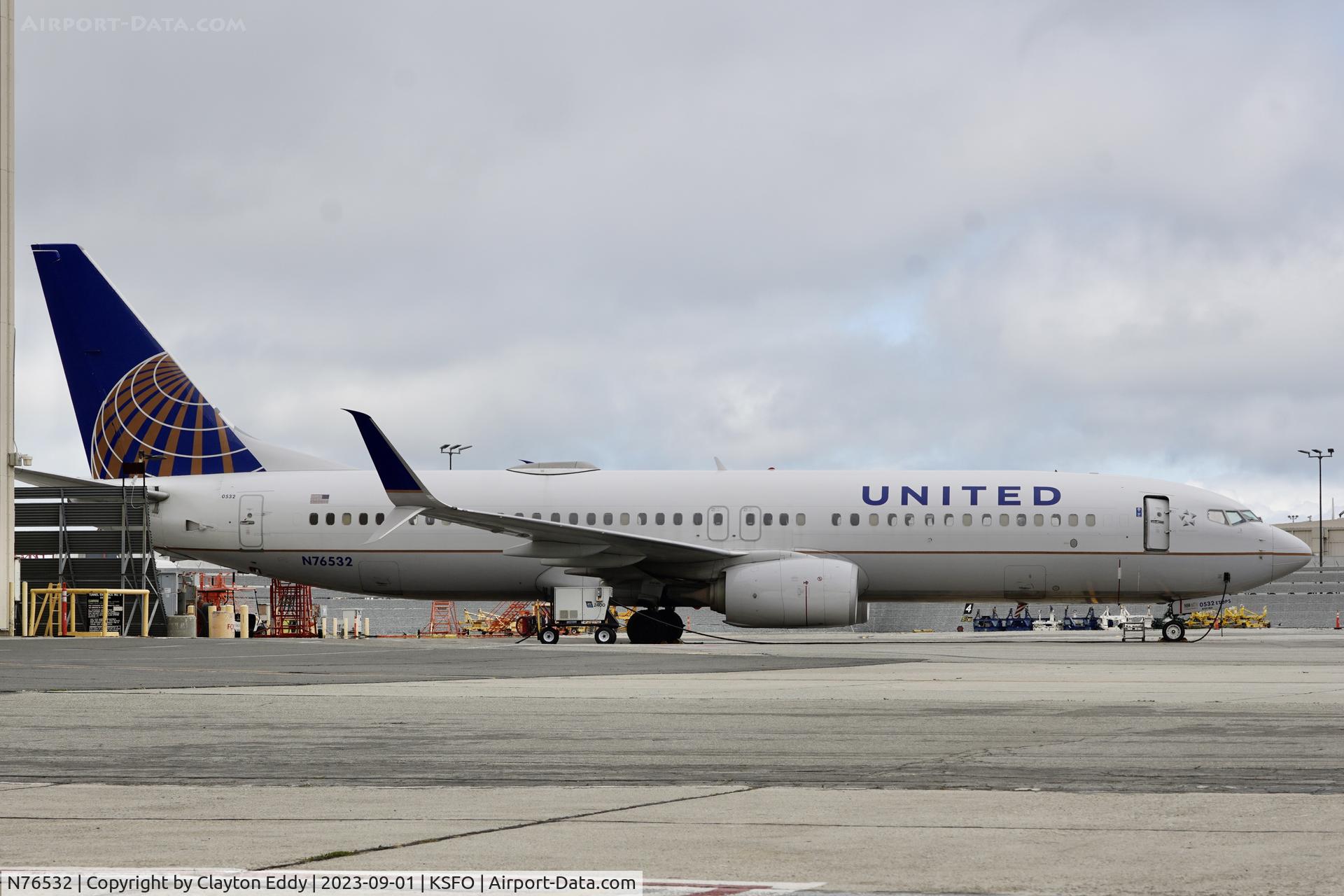 N76532, 2016 Boeing 737-824 C/N 62749, SFO 2023.