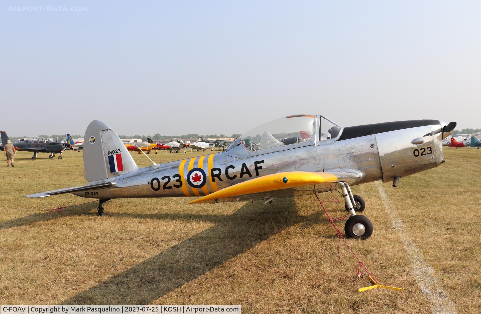 C-FOAV, 1956 De Havilland Canada DHC-1B-2-S5 Chipmunk Mk2 C/N 161-199, DHC-1B-2-S5 Chipmunk Mk2