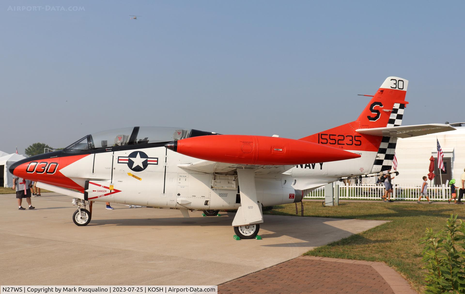 N27WS, North American T-2B Buckeye C/N 310-30, North American T-2B