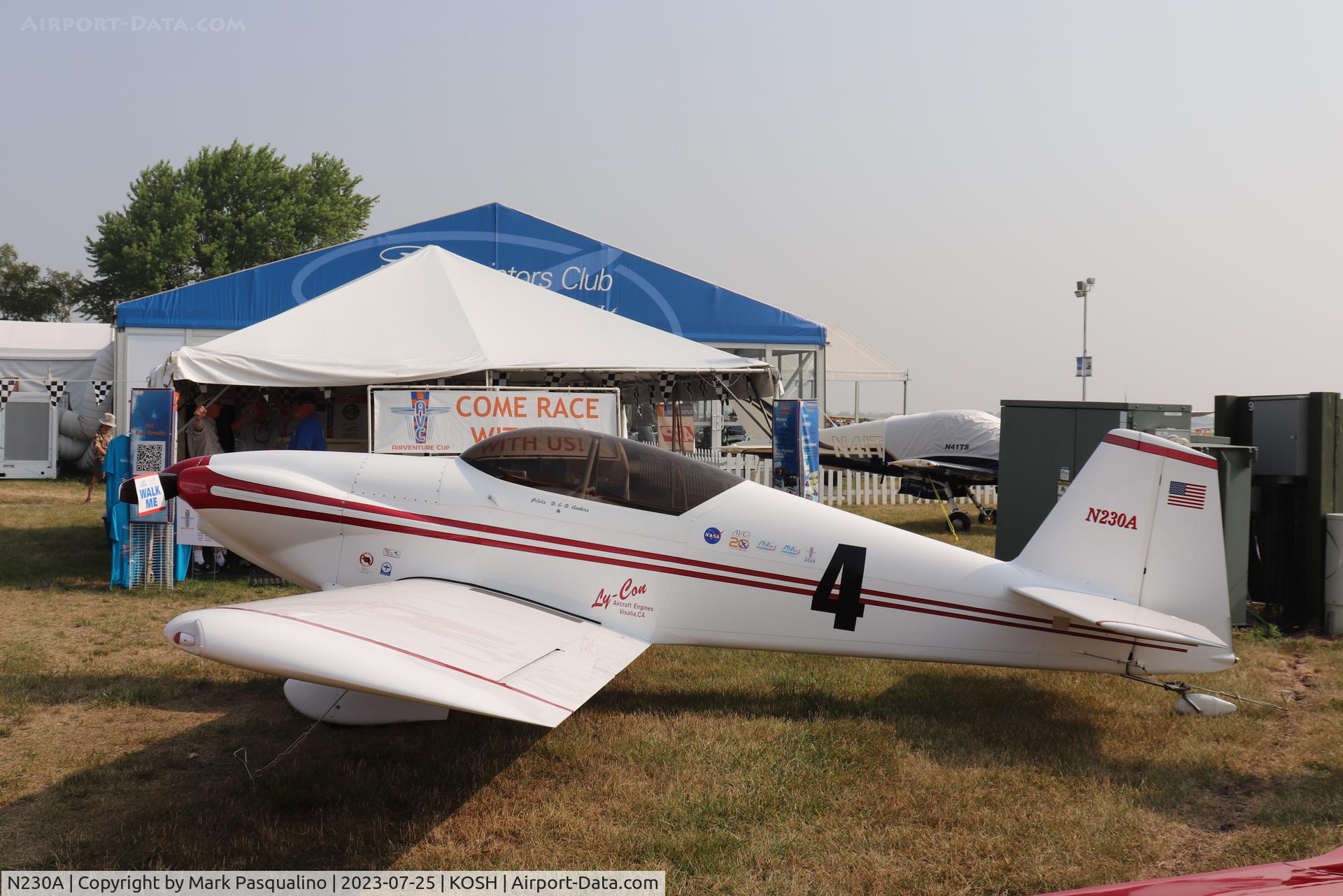 N230A, 1991 Vans RV-4 C/N 1161, Vans RV-4