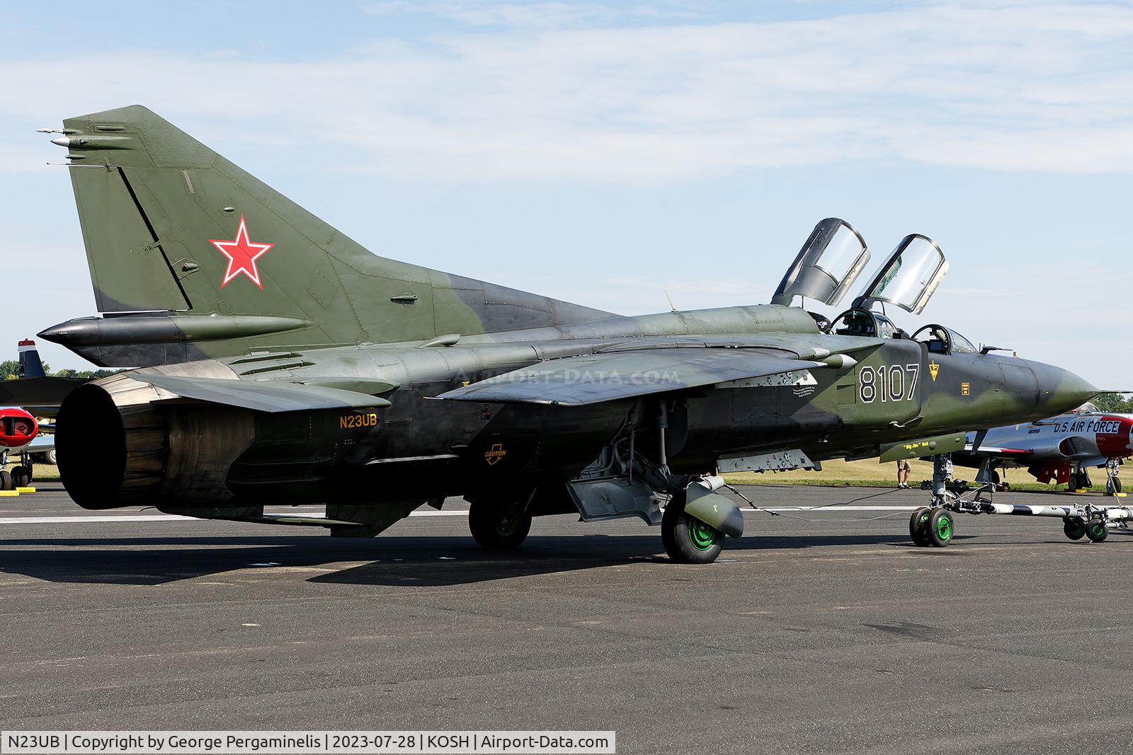 N23UB, 1981 Mikoyan-Gurevich MiG-23UB C/N A1038107, Oshkosh 2023.