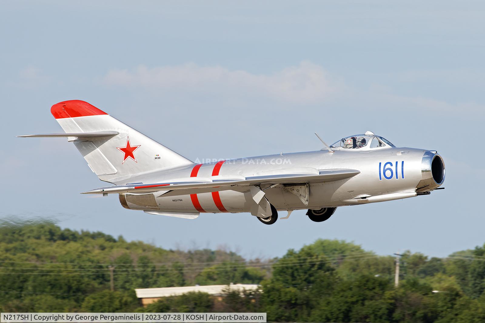 N217SH, 1959 PZL-Mielec Lim-5 (MiG-17F) C/N 1C1611, Oshkosh 2023.