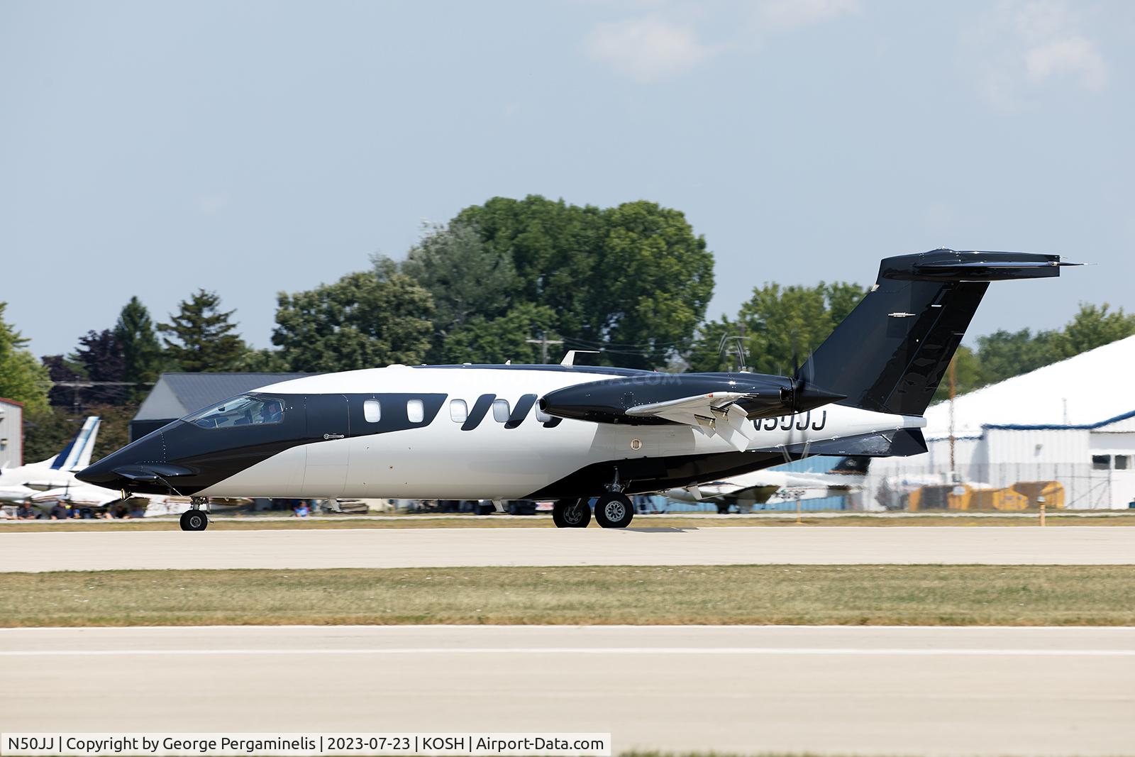 N50JJ, 2008 Piaggio P-180 Avanti II C/N 1164, Oshkosh 2023.