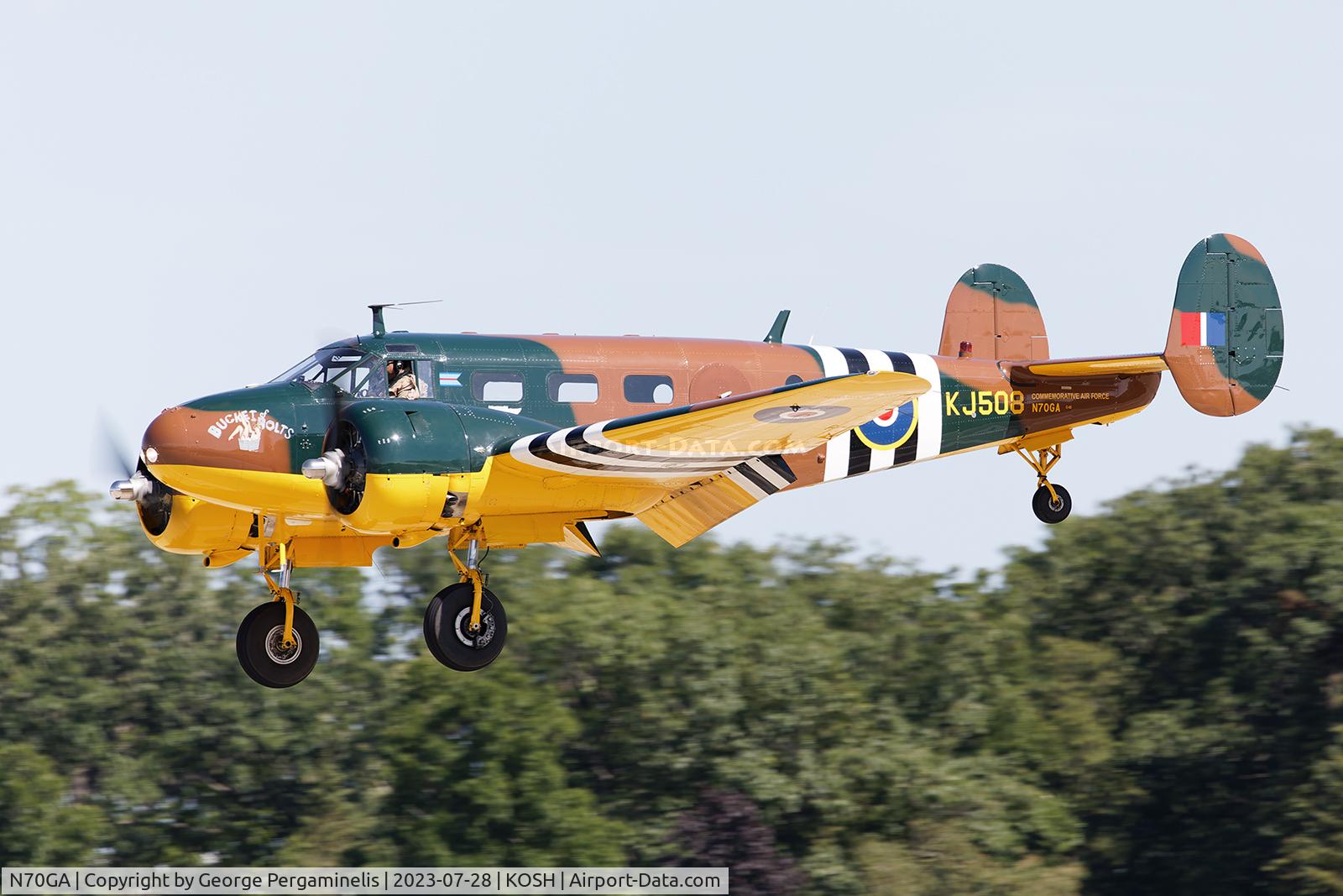 N70GA, 1946 Beech D18S C/N A-177, Oshkosh 2023.