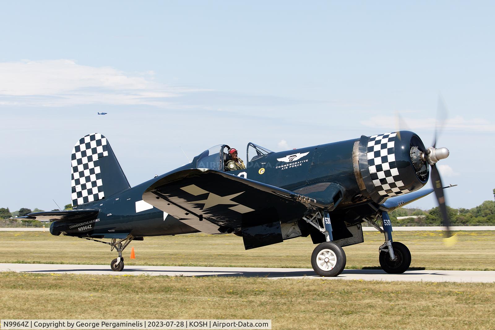 N9964Z, 1943 Goodyear FG-1D Corsair C/N 3729, Oshkosh 2023.