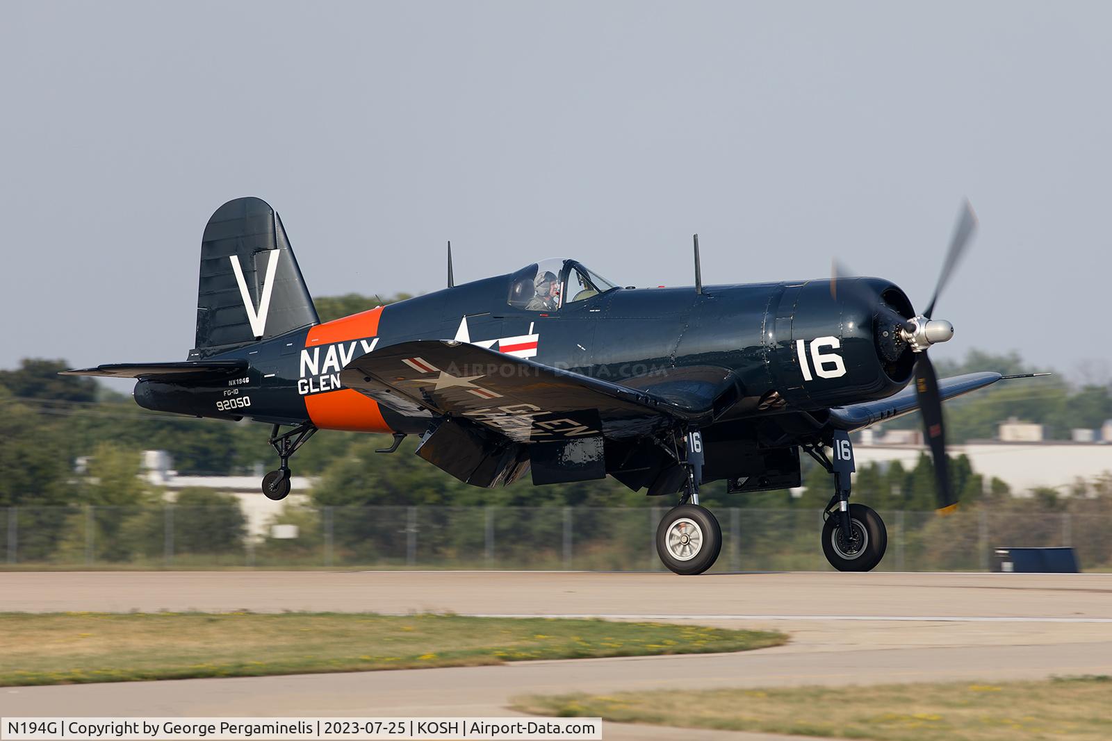 N194G, Goodyear FG-1D Corsair C/N 3311, Oshkosh 2023.