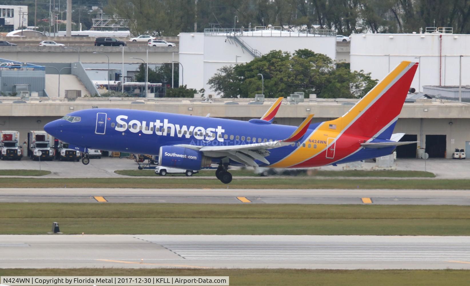 N424WN, 2002 Boeing 737-7H4 C/N 29828, SWA 737 nc zx RDU-FLL