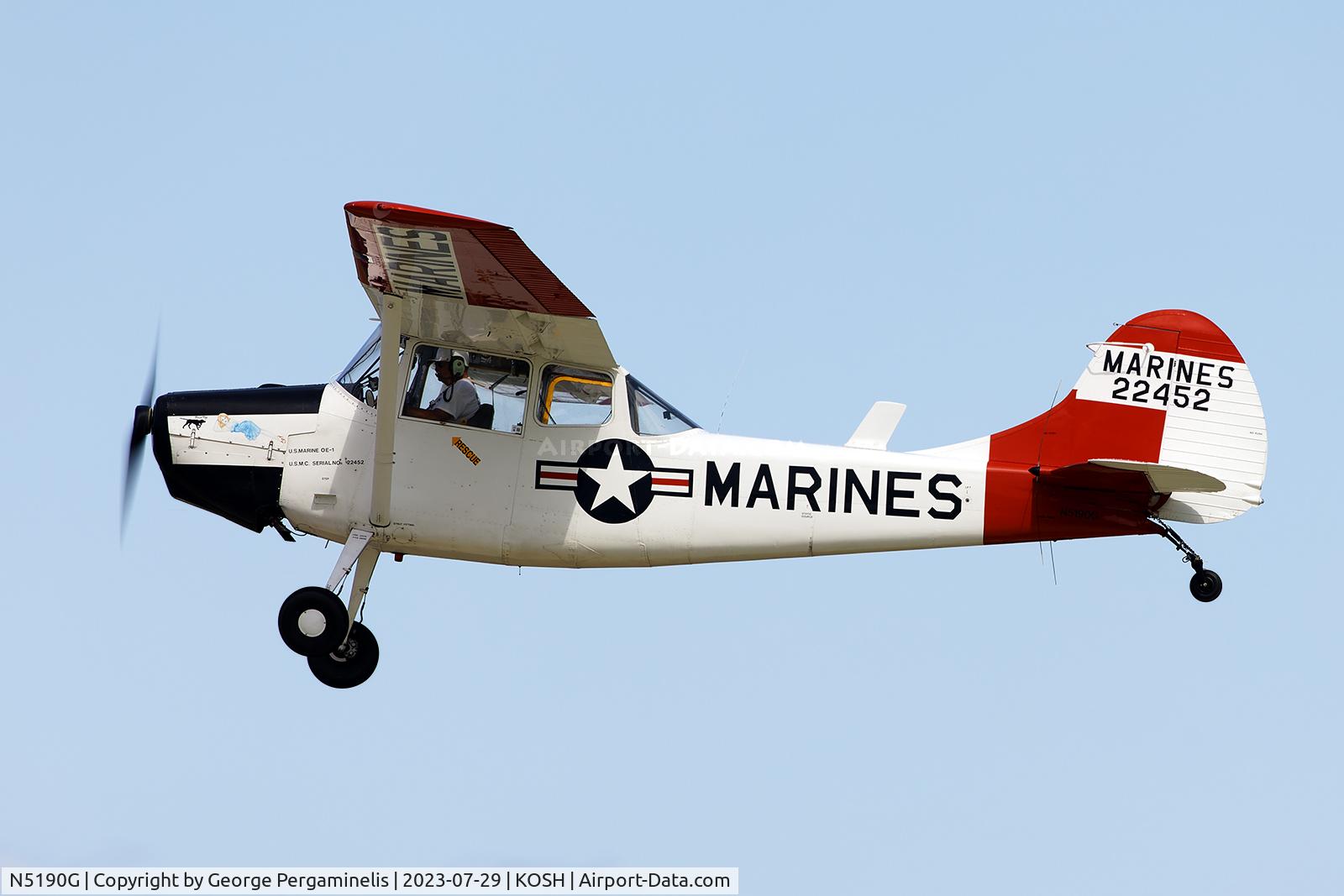 N5190G, 1951 Cessna 305A C/N 22452, Oshkosh 2023.