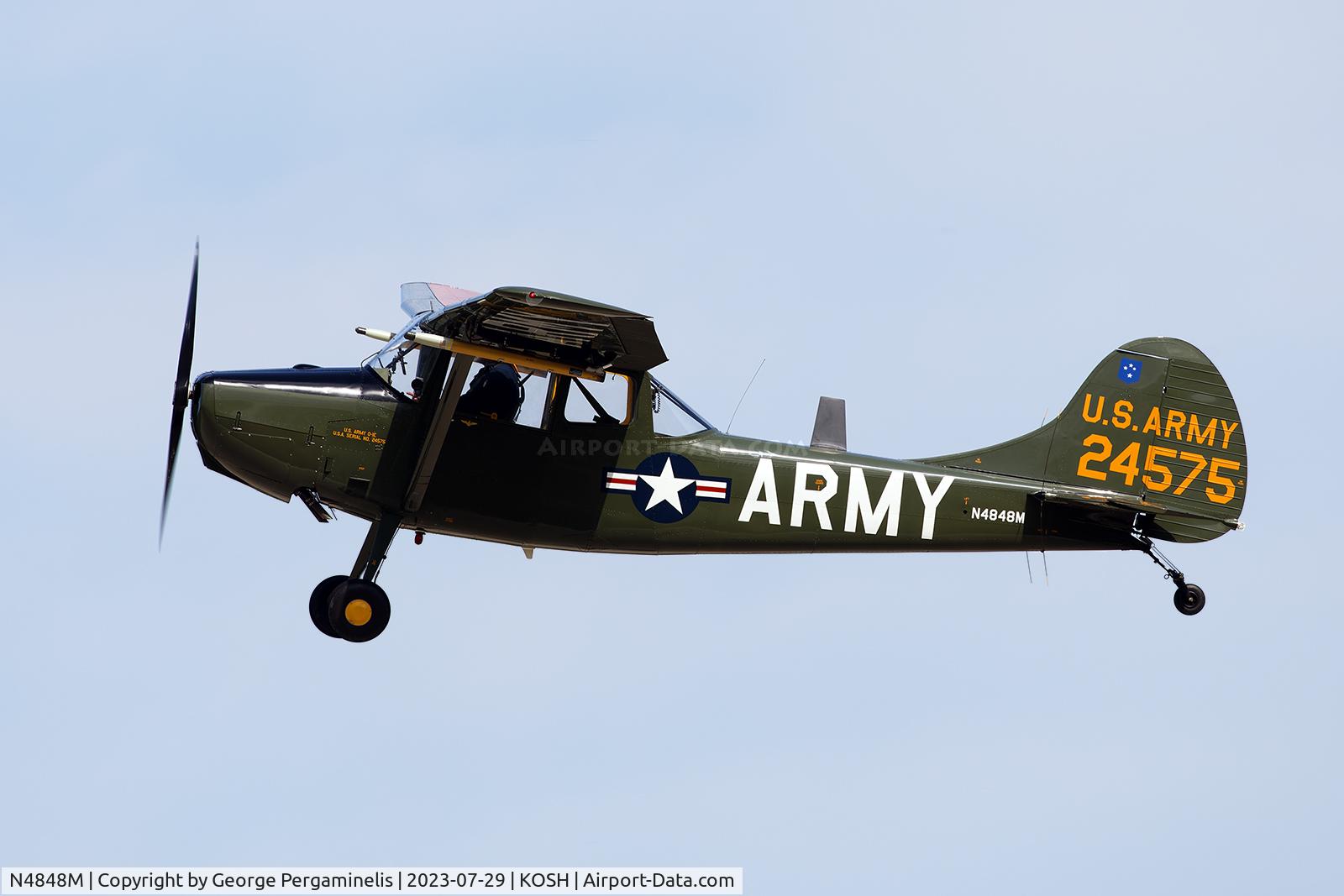 N4848M, Cessna L-19 C/N 24575, Oshkosh 2023.
