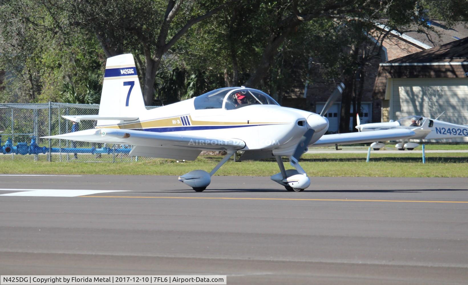 N425DG, 2007 Vans RV-7A C/N 71782, RV-7A zx