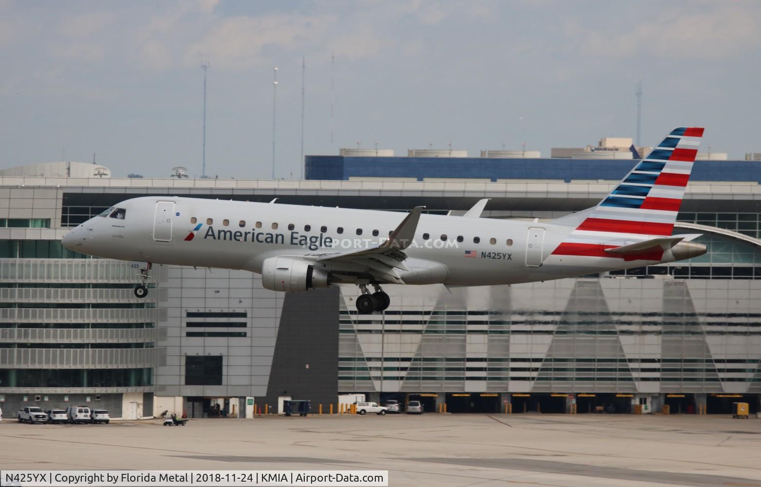 N425YX, 2014 Embraer 175LR (ERJ-170-200LR) C/N 17000396, ENY E175 zx GGT-MIA
