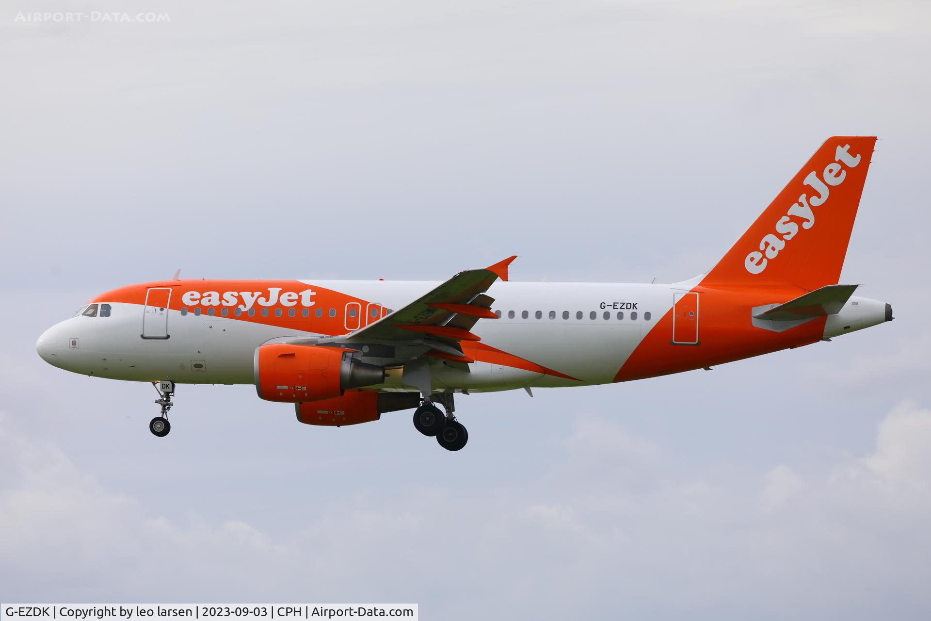 G-EZDK, 2008 Airbus A319-111 C/N 3555, Copenhagen 3.9.2023