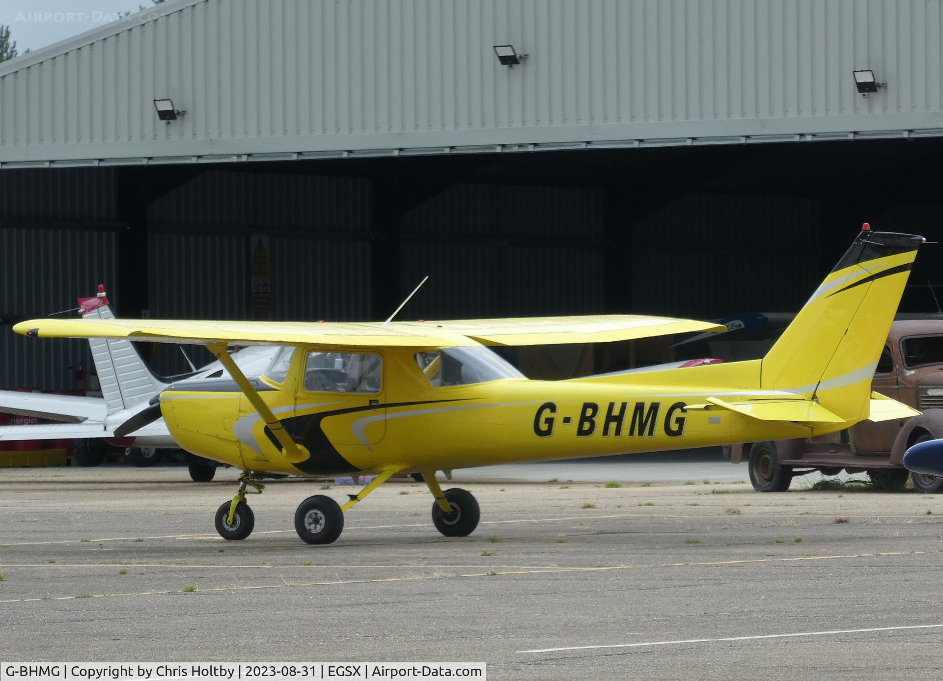 G-BHMG, 1980 Reims FA152 Aerobat C/N 0368, Total change in livery for this 1980 Cessna Aerobat at North Weald, Essex