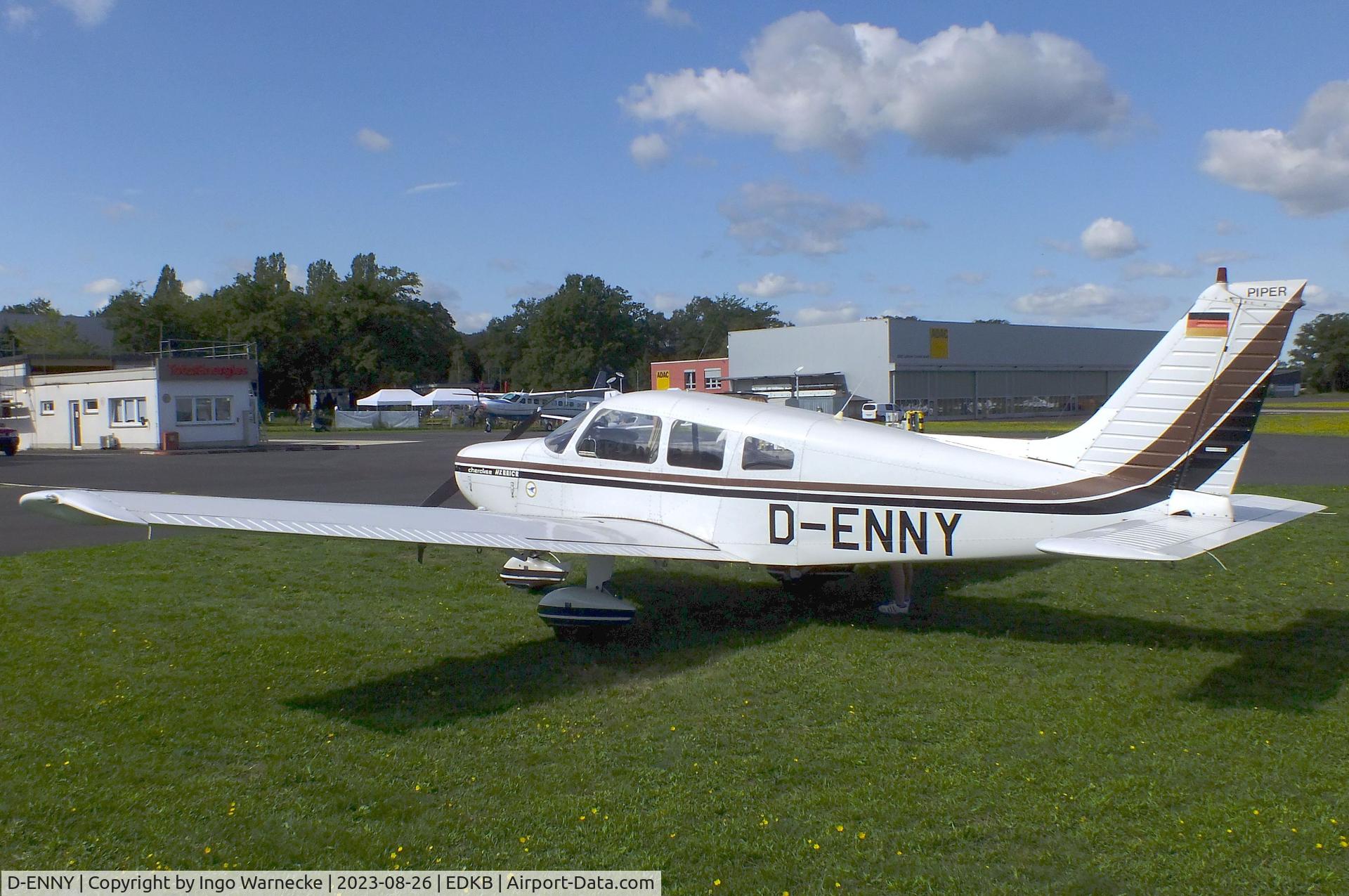 D-ENNY, 1977 Piper PA-28-161 Warrior II C/N 28-7716179, Piper PA-28-161 Warrior II at Bonn-Hangelar airfield during the Grumman Fly-in 2023