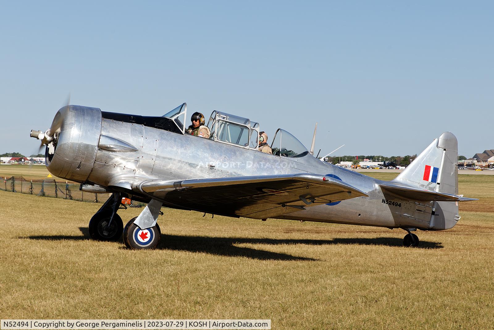 N52494, Canadian Car & Foundry Harvard MK IV C/N CCF4-387, Oshkosh 2023.