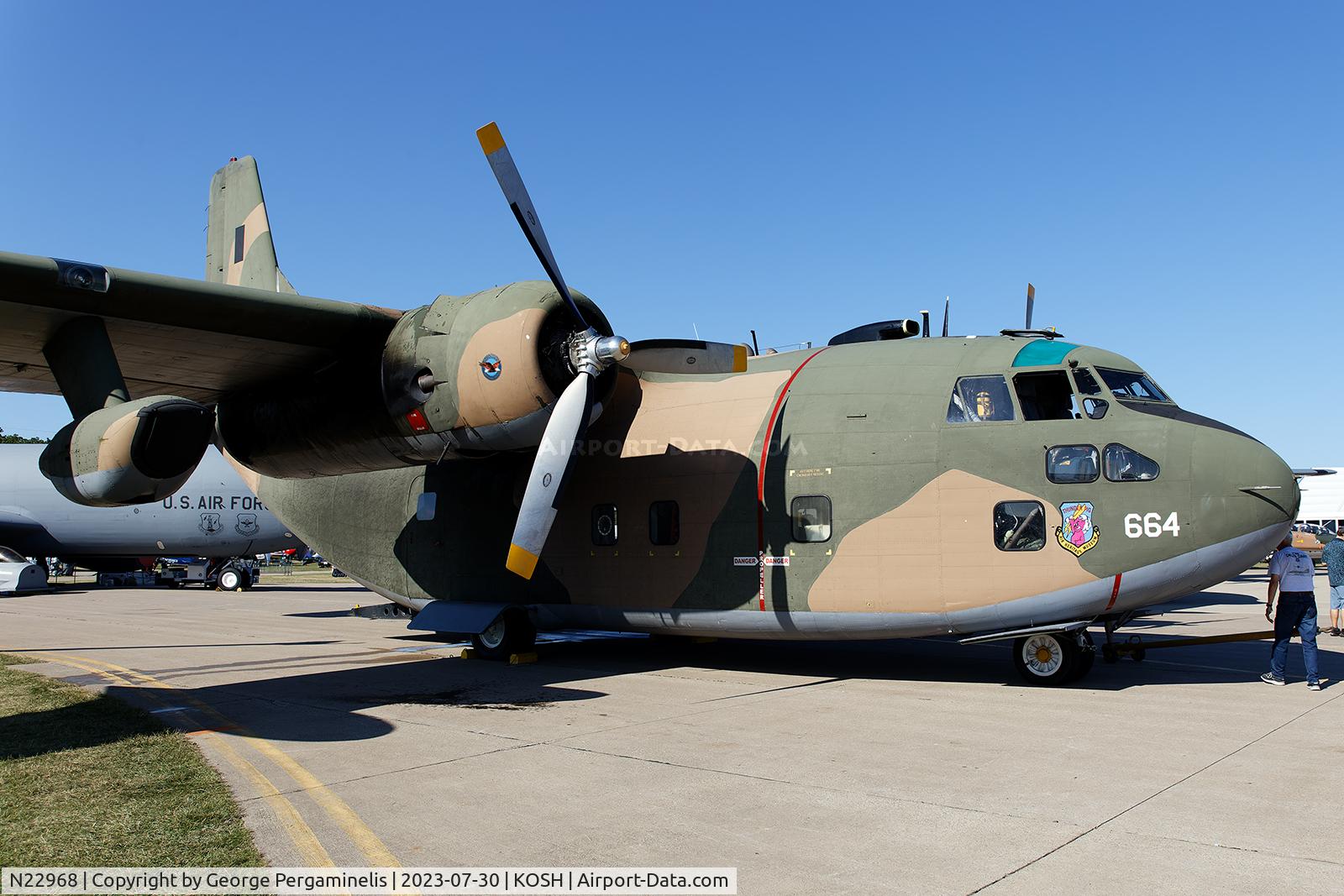 N22968, 1954 Fairchild C-123K Provider C/N 20113, Oshkosh 2023.