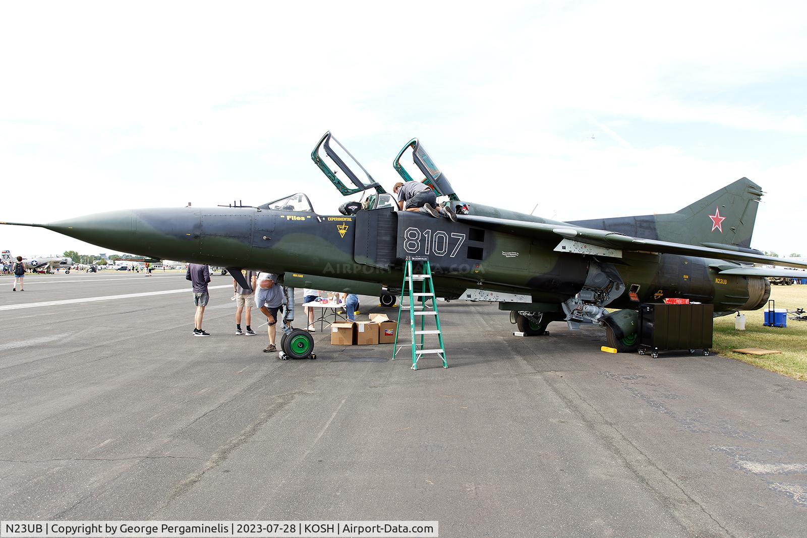 N23UB, 1981 Mikoyan-Gurevich MiG-23UB C/N A1038107, Oshkosh 2023.