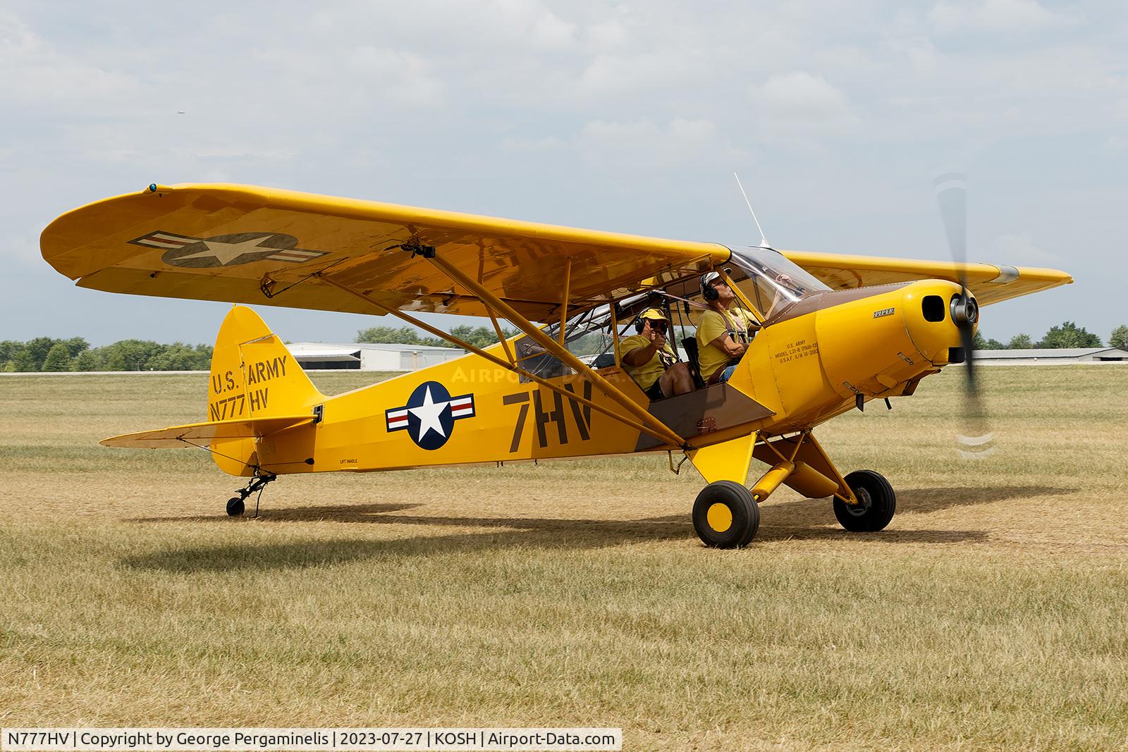 N777HV, 1952 Piper L-21B C/N 18-2182, Oshkosh 2023.