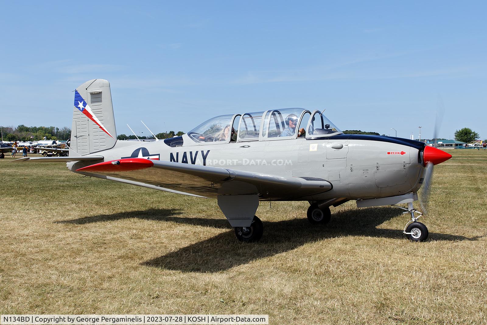 N134BD, 1956 Beech T-34B C/N BG-165, Oshkosh 2023.