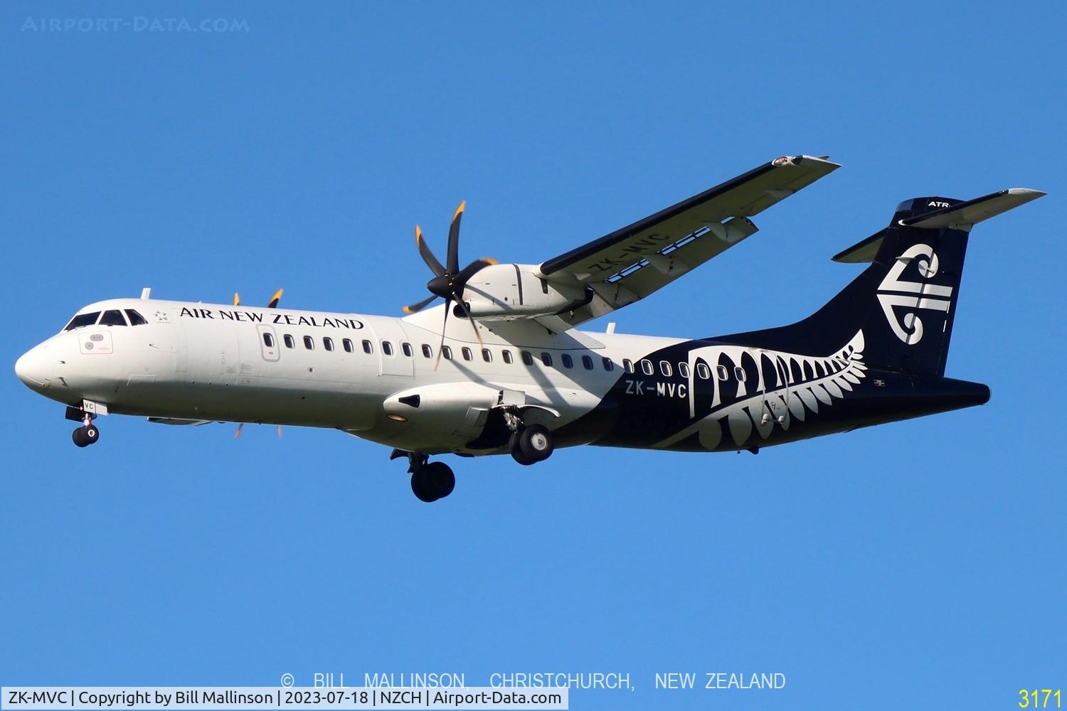 ZK-MVC, 2013 ATR 72-600 C/N 1084, NZ644M from ZQN