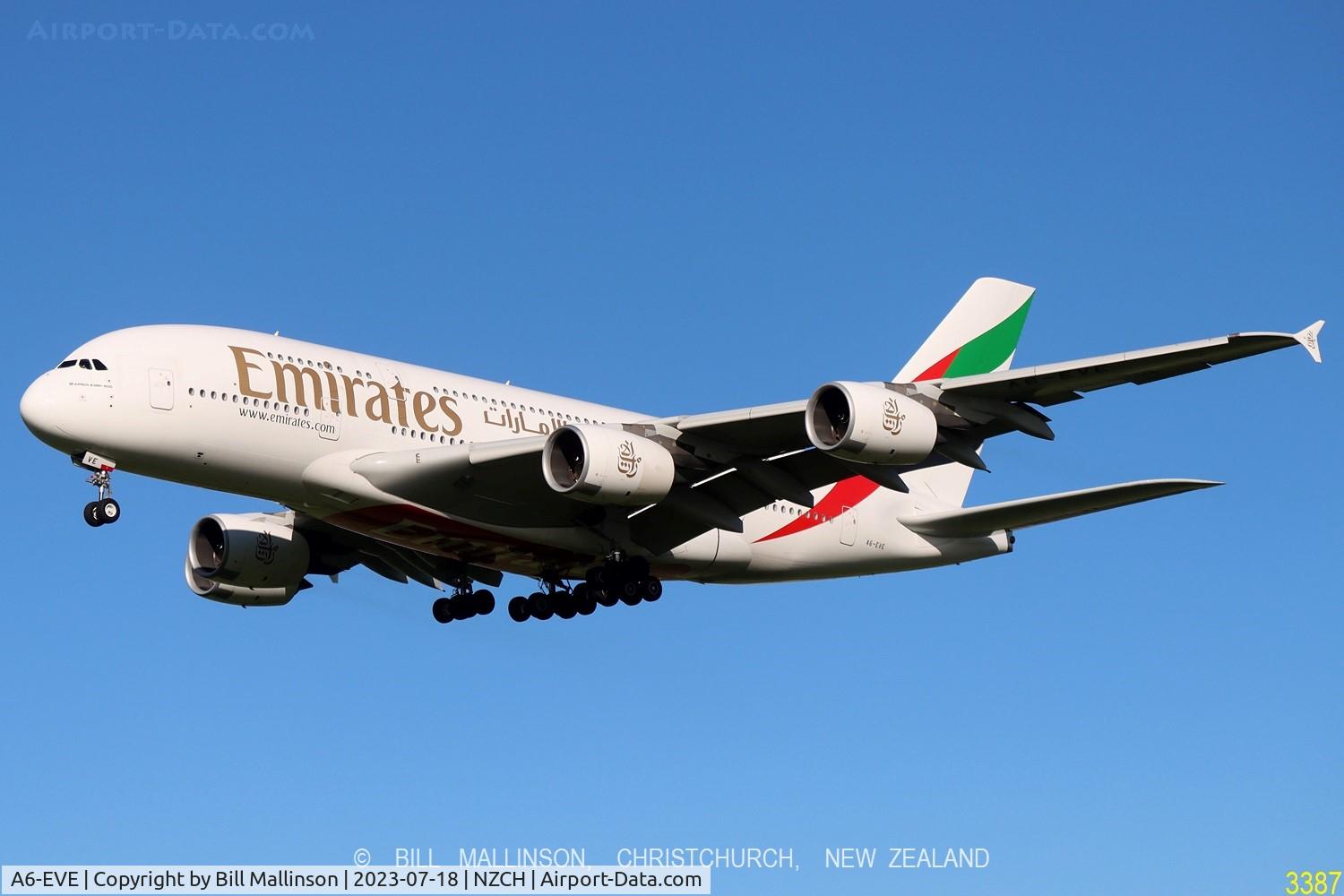 A6-EVE, 2018 Airbus A380-842 C/N 250, EK412 from DXB via SYD