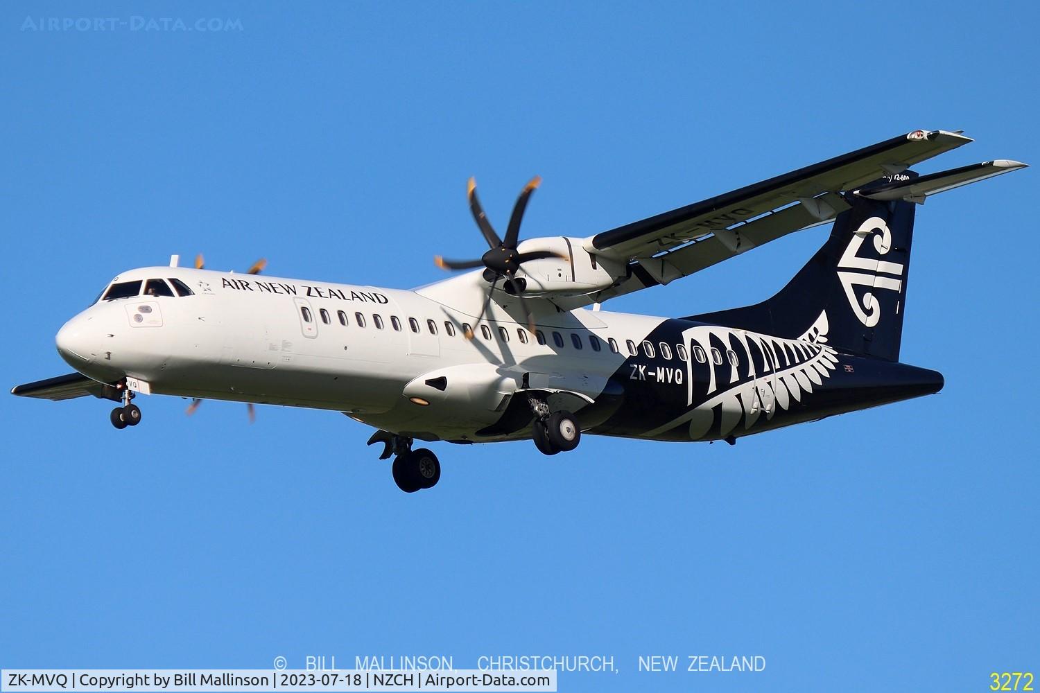 ZK-MVQ, 2017 ATR 72-212A C/N 1451, NZ625M from HLZ