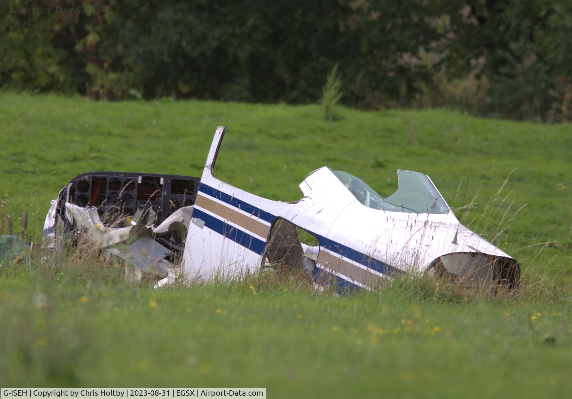G-ISEH, 1981 Cessna 182R Skylane C/N 182-67843, All that's left at North Weald, Essex
