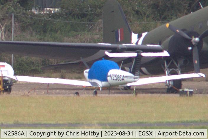 N2586A, 1978 Piper PA-38-112 Tomahawk C/N 38-78A0766, Parked at North Weald, Essex